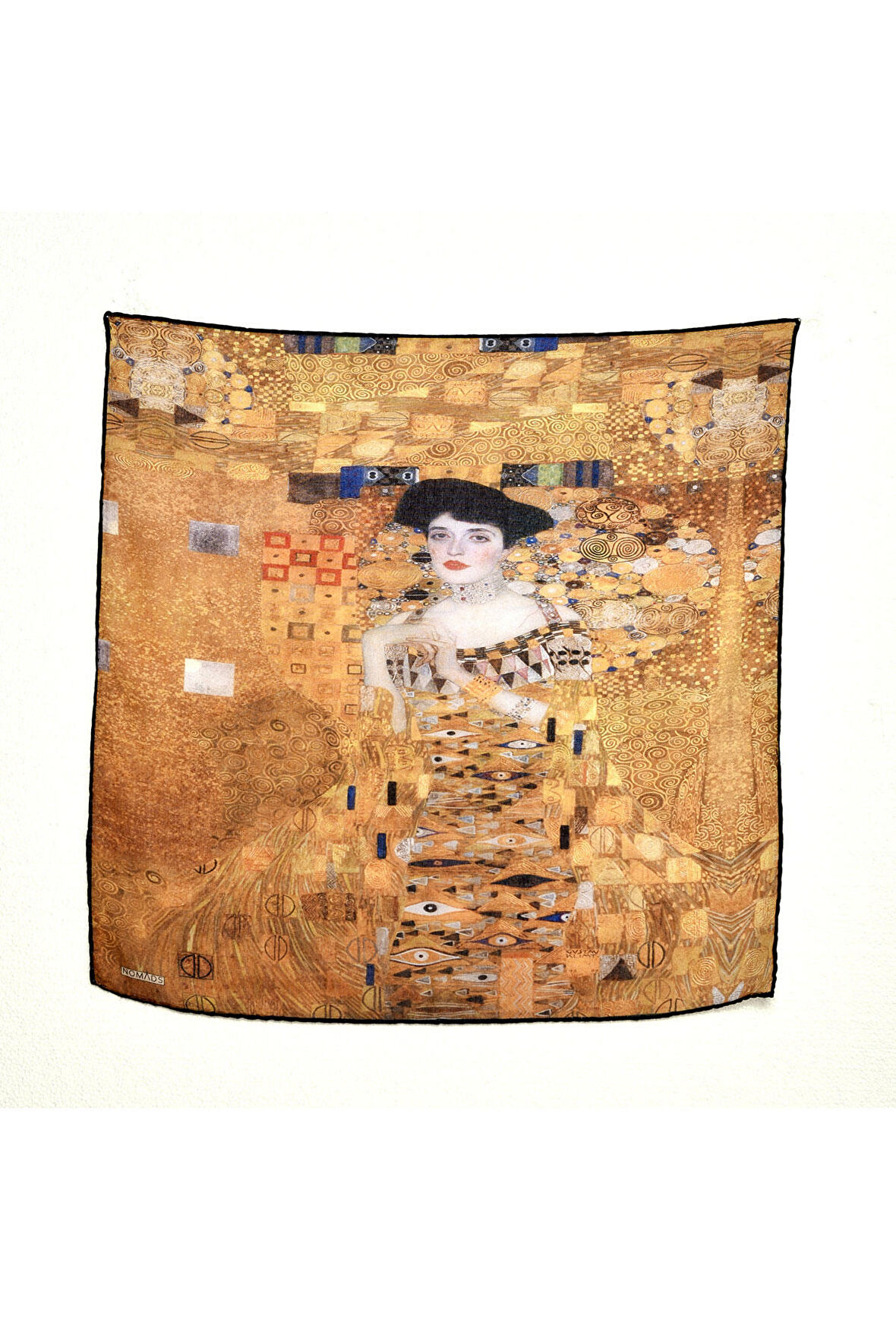 Gustav Klimt Desenli Bandana Fular