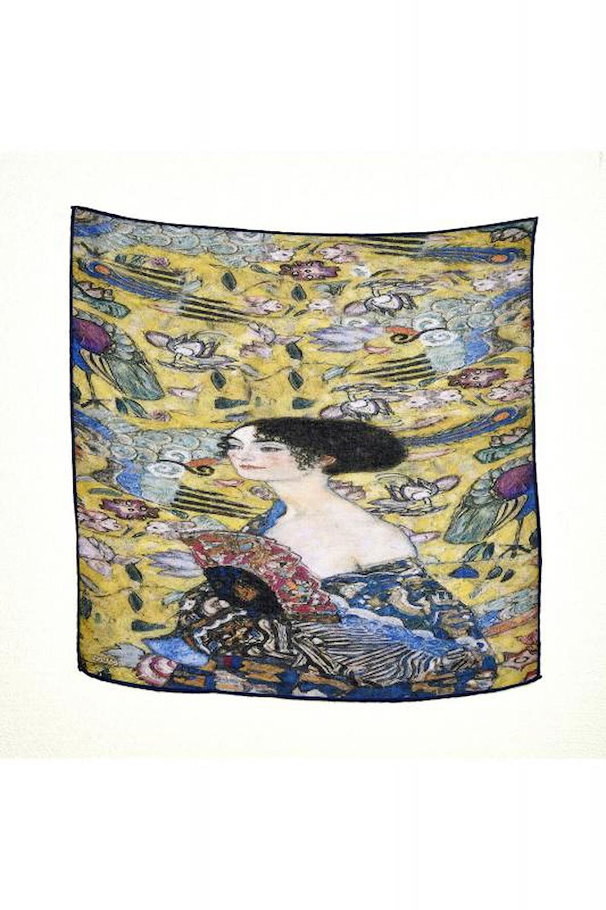 Gustav Klimt Desenli Bandana Fular