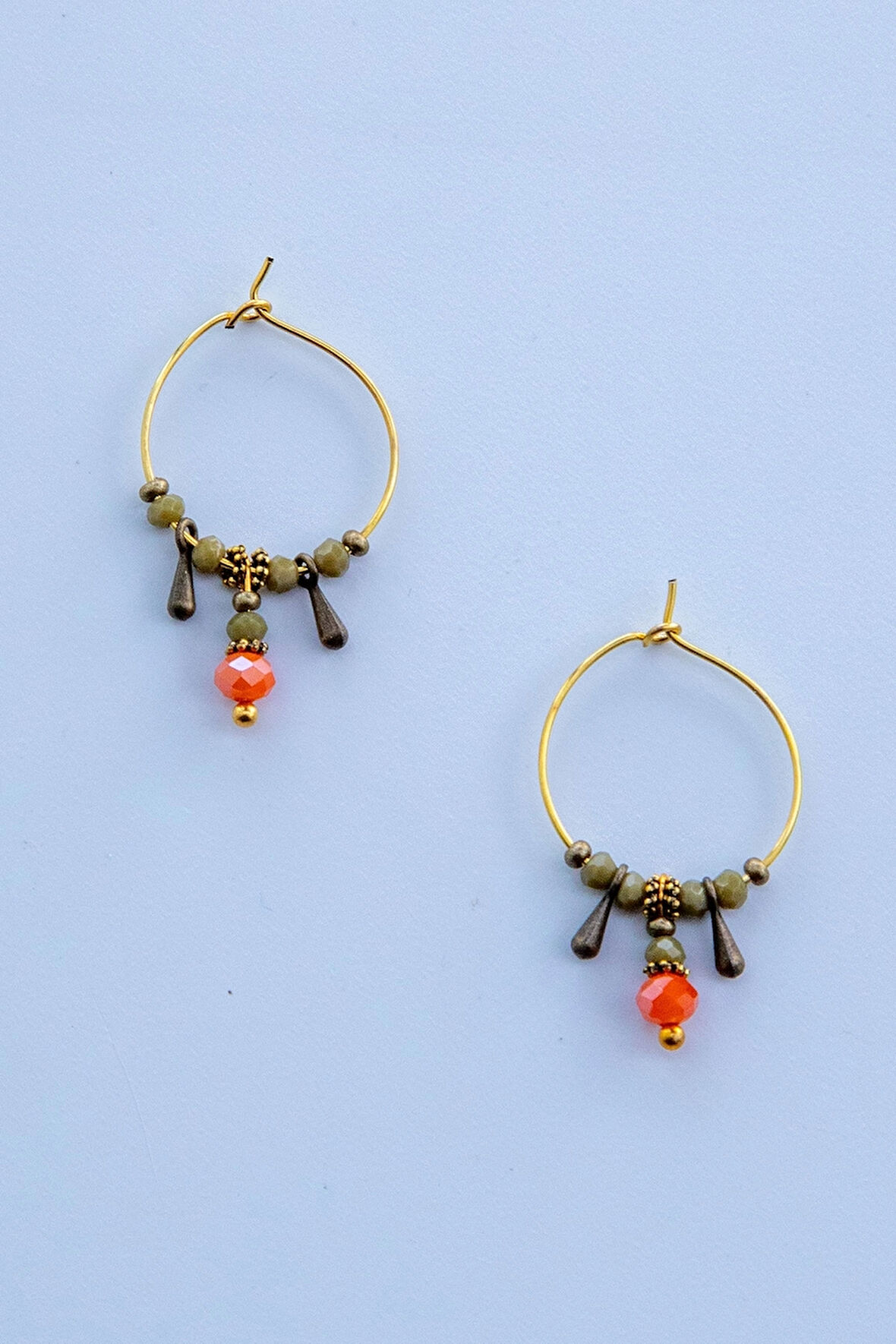 Kristal Taşlı Etnik Otantik Küpe