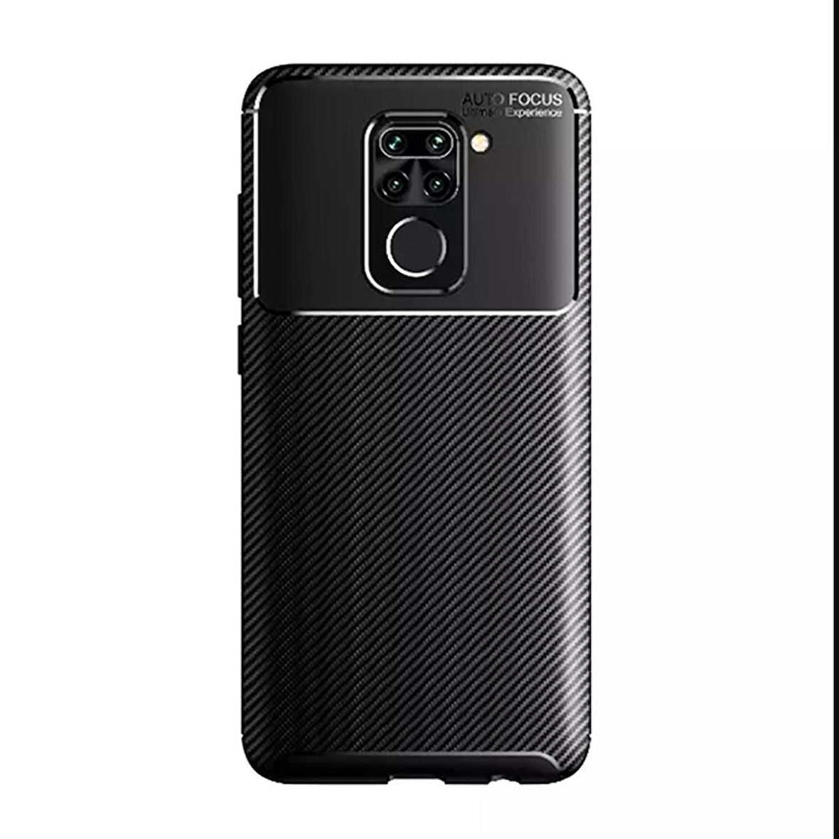 Gpack Xiaomi Redmi Note 9 Kılıf Negro Karbon Dizayn SilikonNano Glass