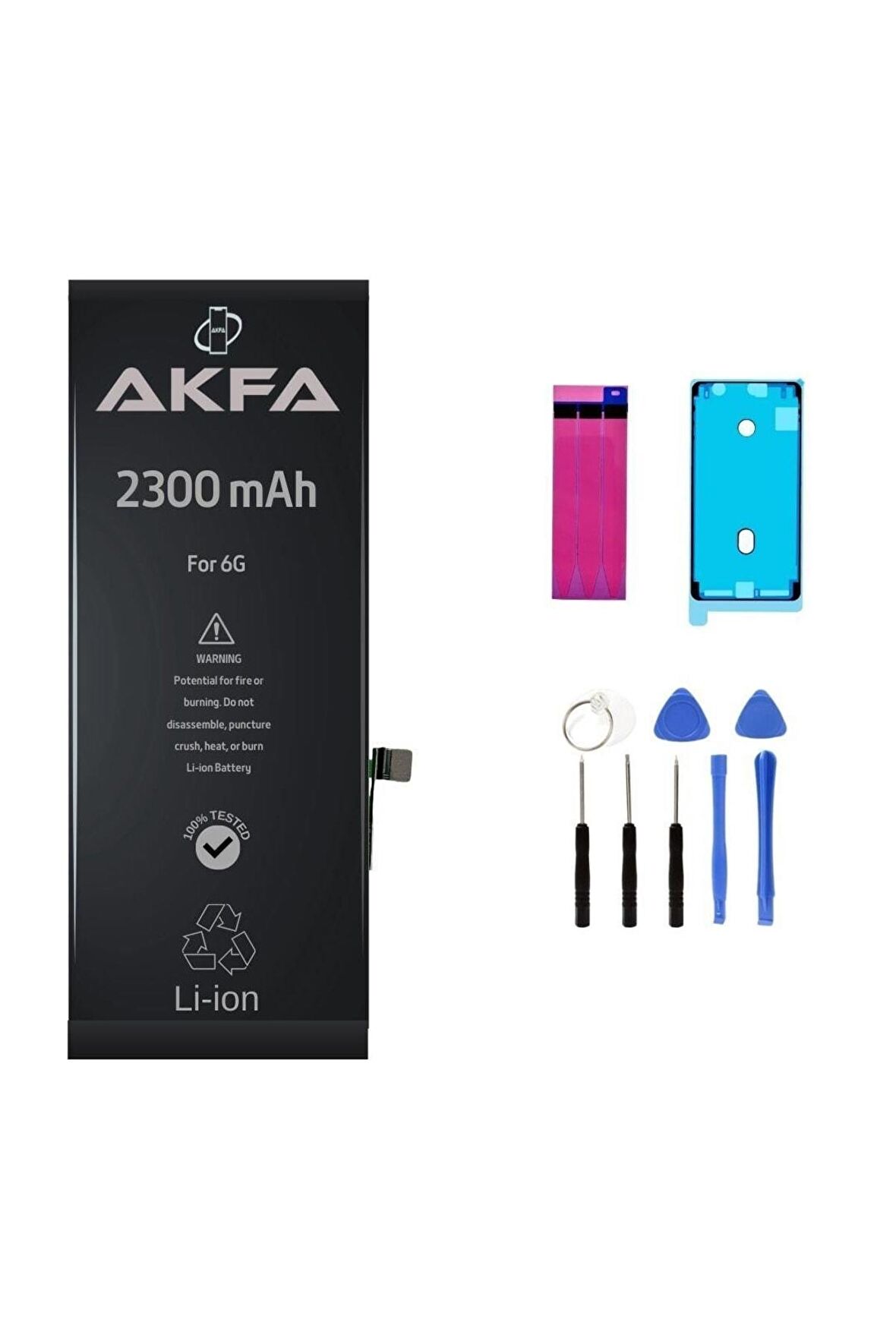 Iphone 6 Telefon Batarya- 2300 Mah Tamir Seti