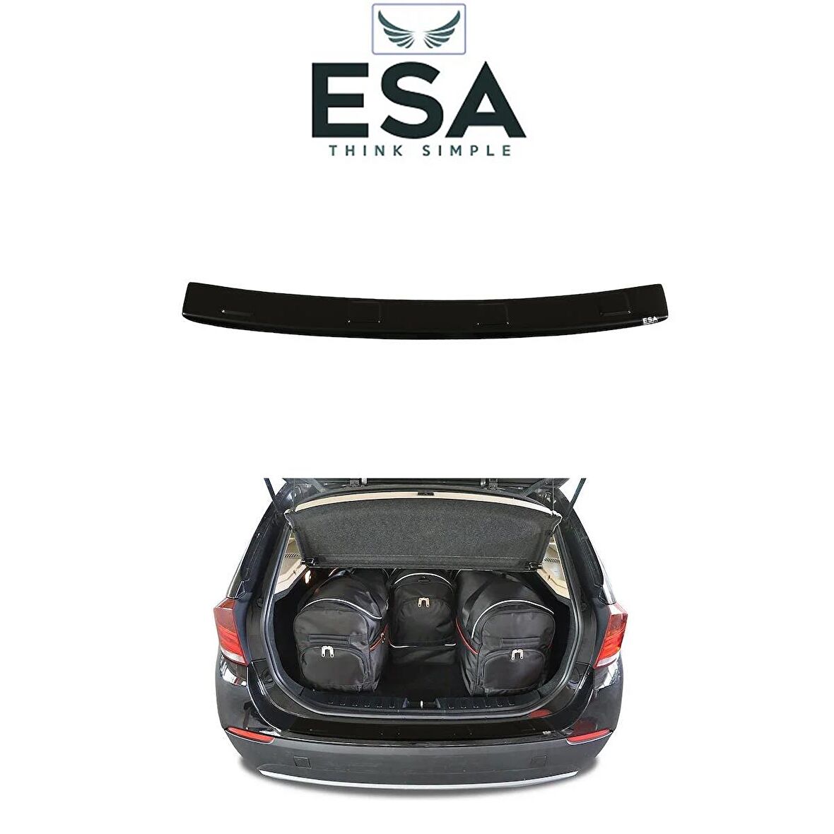 ESA VW Passat 3C/B6 Variant 2005-2010 Arka Tampon Koruma Bagaj Eşiği ABS