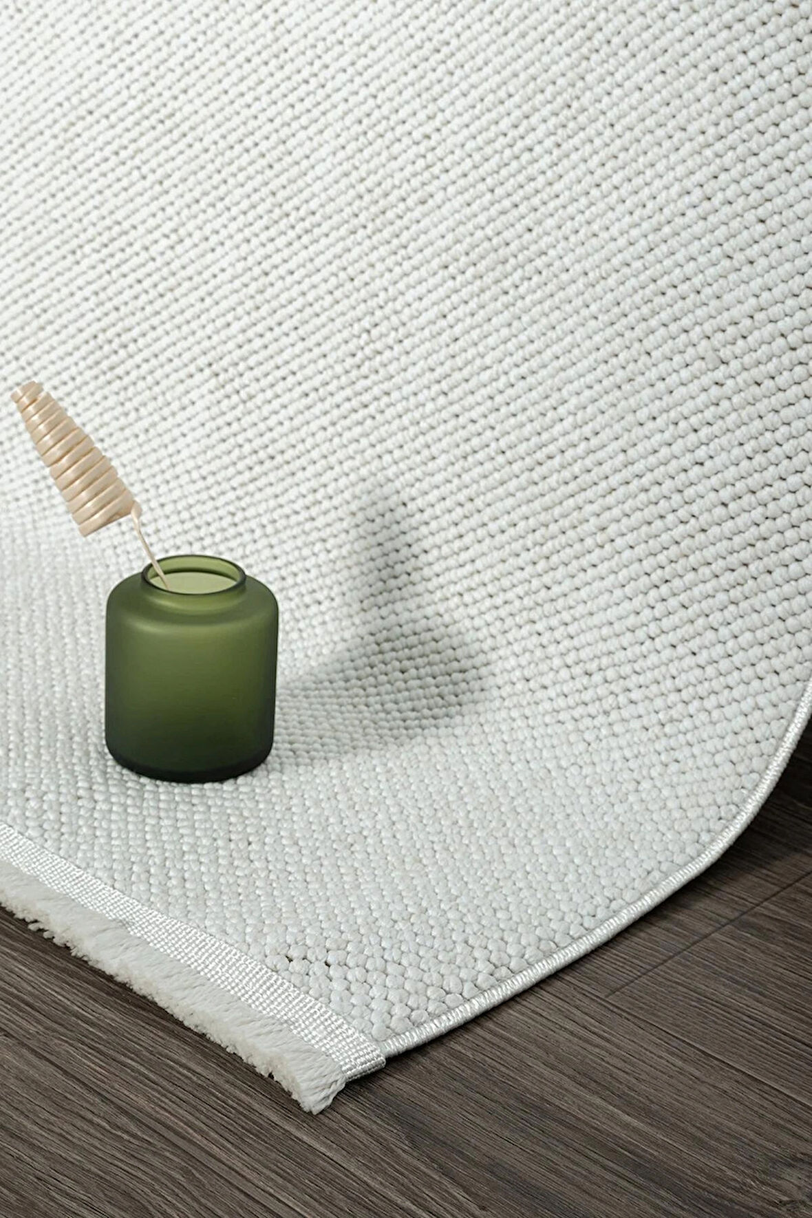 Beyaz Yumuşak Dokulu Halı Kilim Salon Mutfak Koridor Yolluk Dokuma Makine Halısı 018