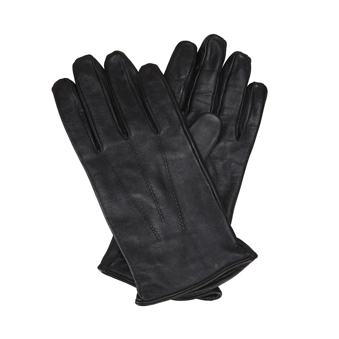 Vespera Kahve Erkek Lastikli Deri Eldiven