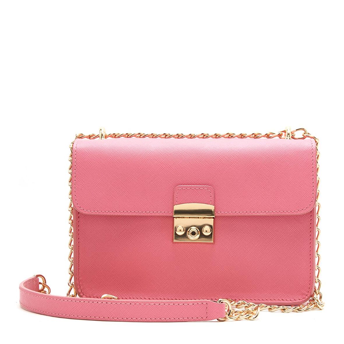 Desa Pembe Kadın Deri Omuz Çantası