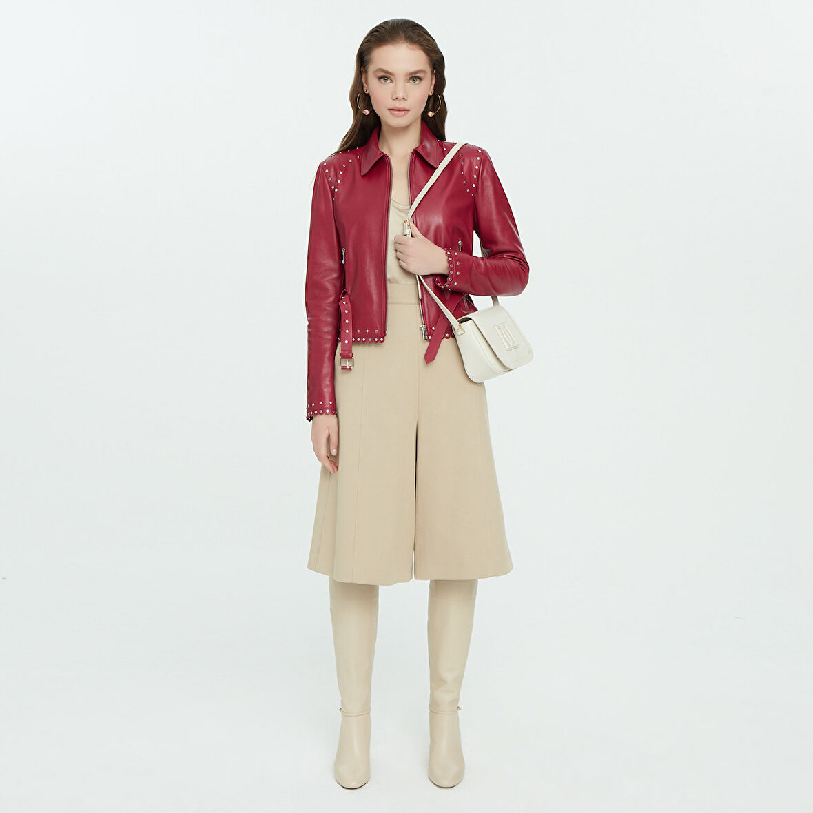 Abina Mor Kadın Deri Ceket