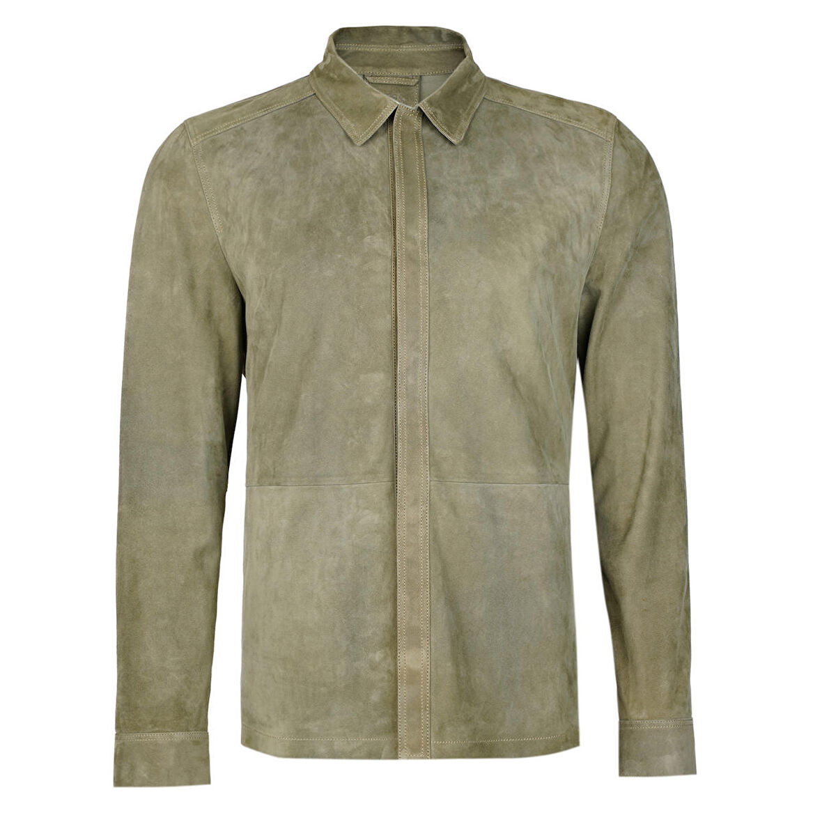 Osvaldo Yeşil Erkek Süet Gömlek