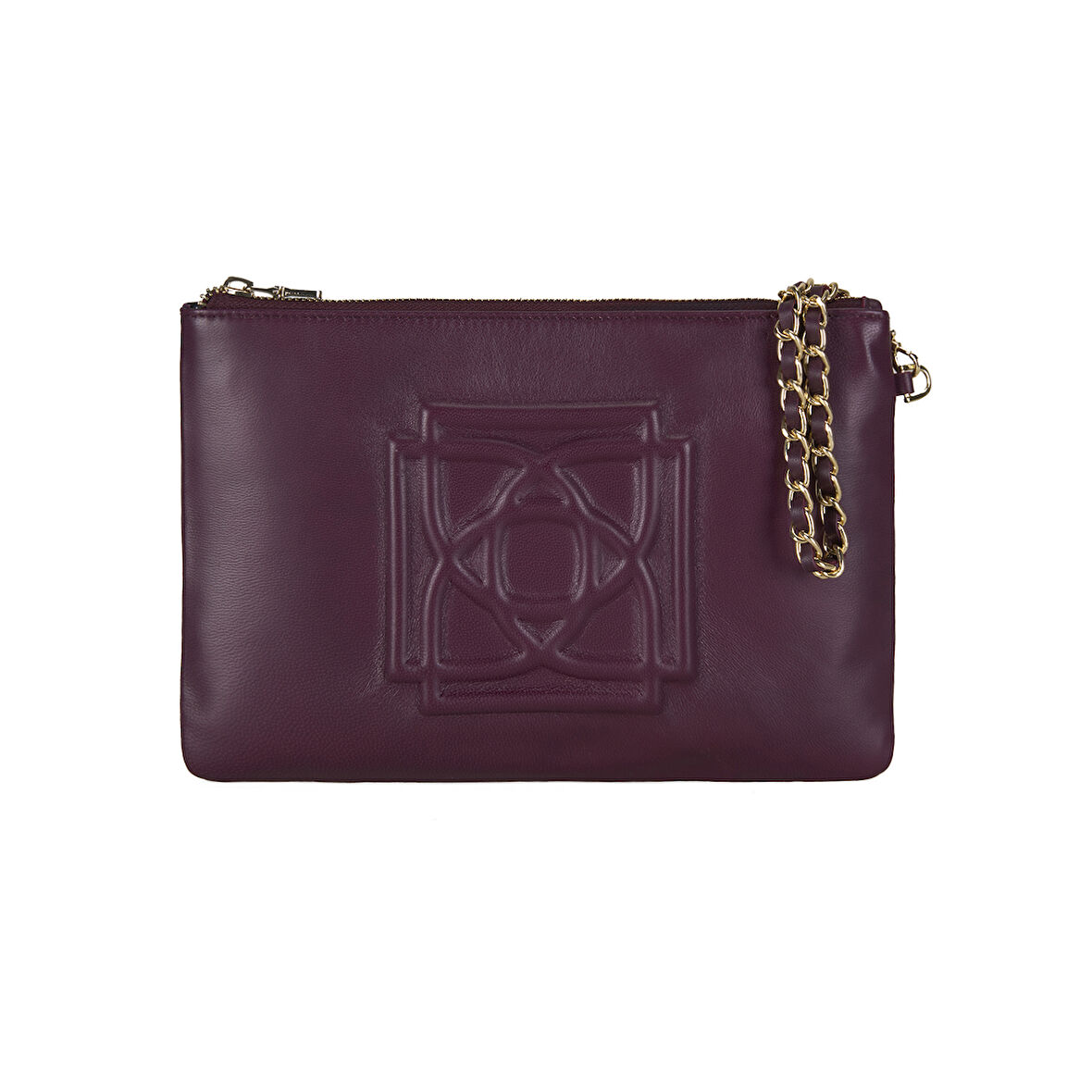 Vionya Bordo Kadın Deri El Çantası