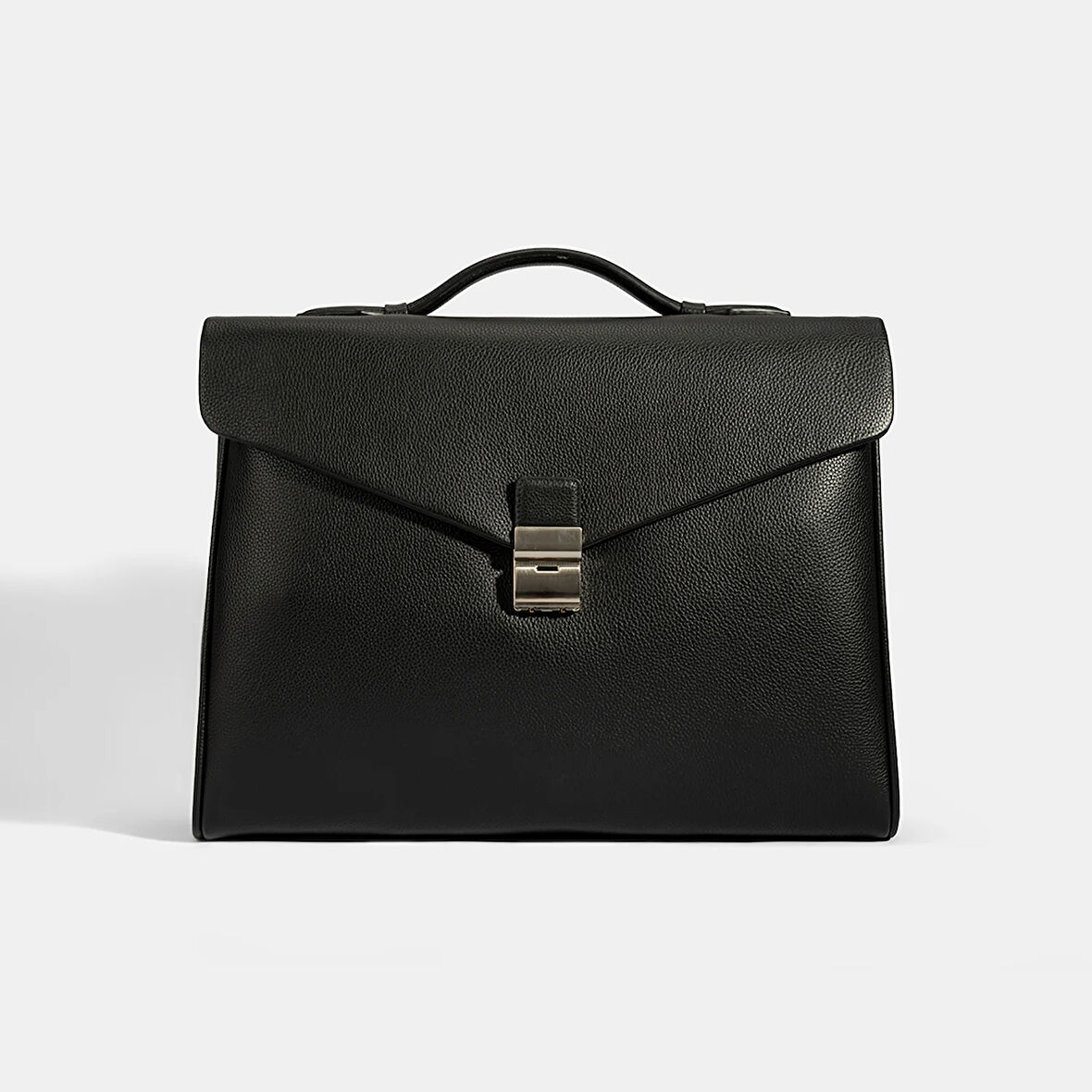 Erkek Siyah Deri Evrak Çantası