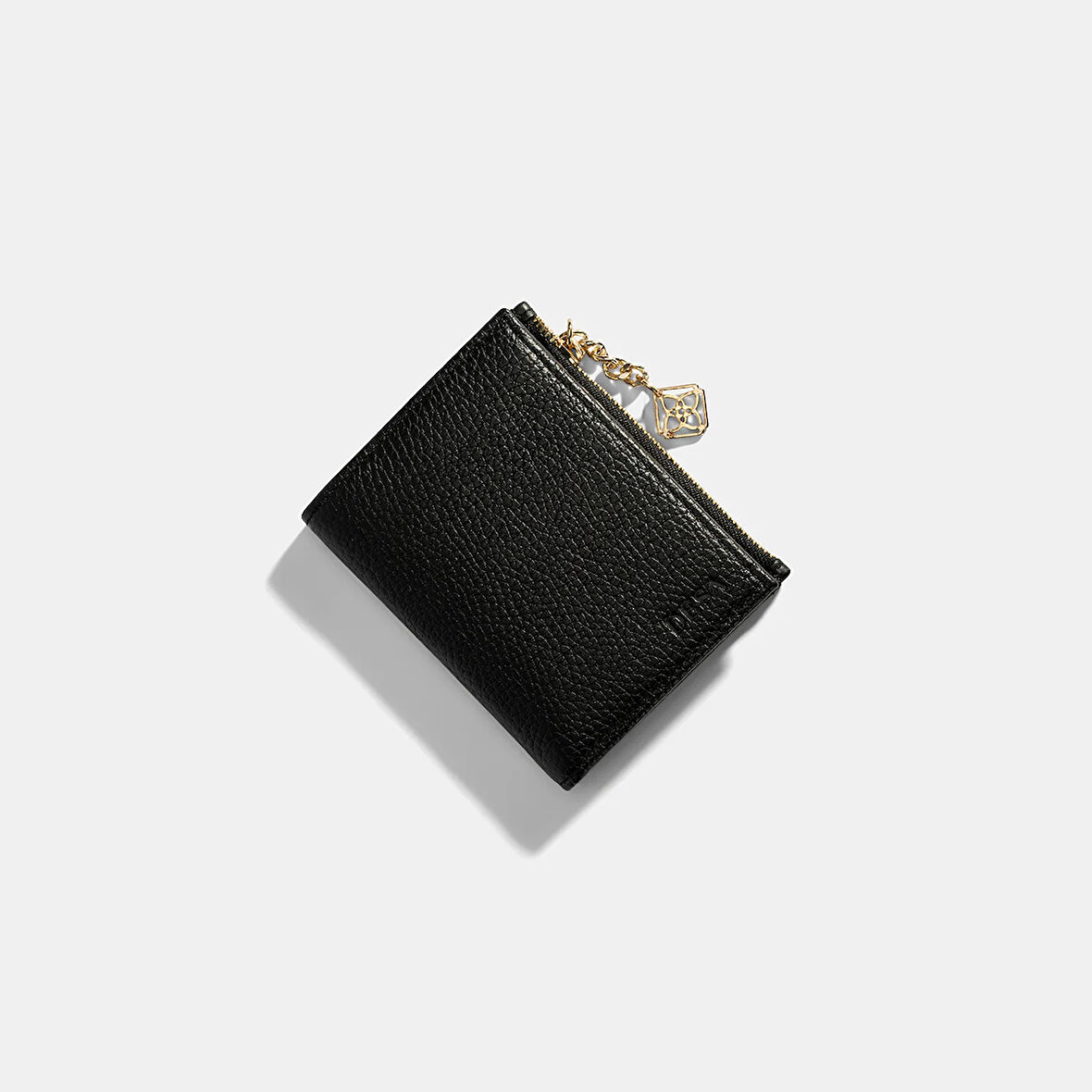 Kadın Siyah Zincir Detaylı Deri Cüzdan