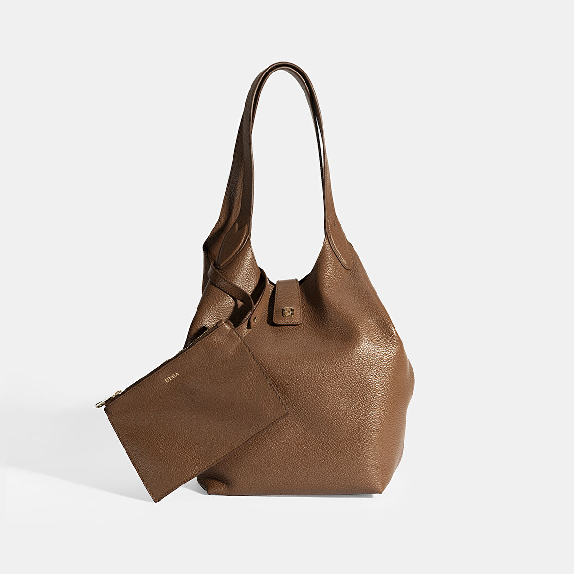 Kadın Kahve Deri Omuz Çantası