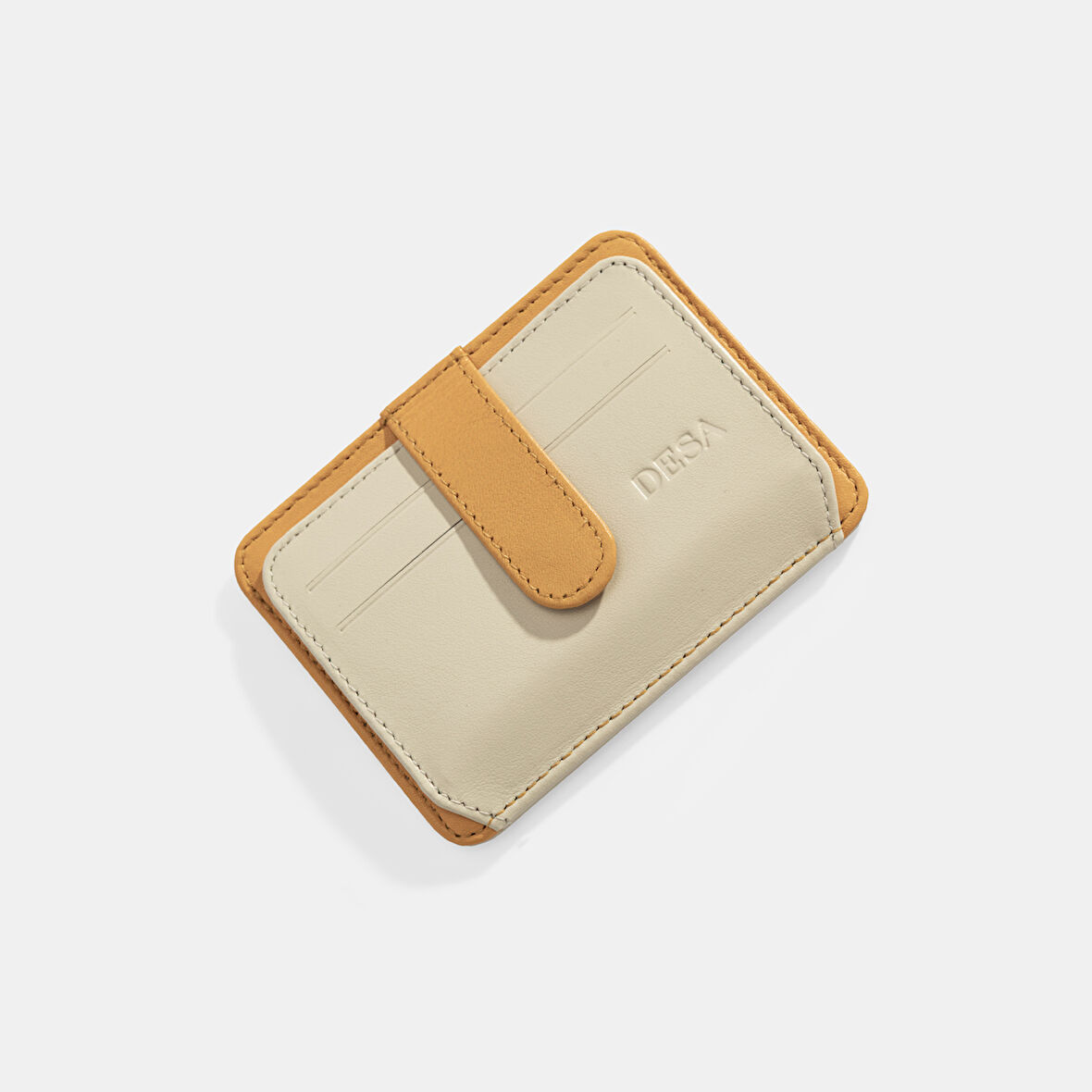 Kadın Turuncu Deri Kartlık