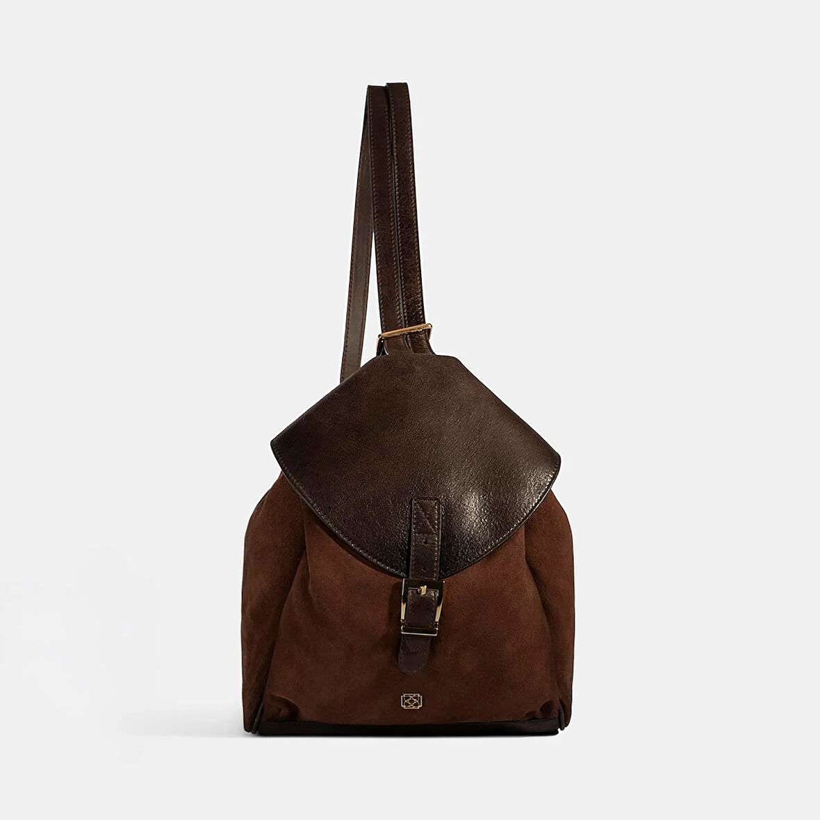 Kadın Kahve Süet Deri Sırt Çantası