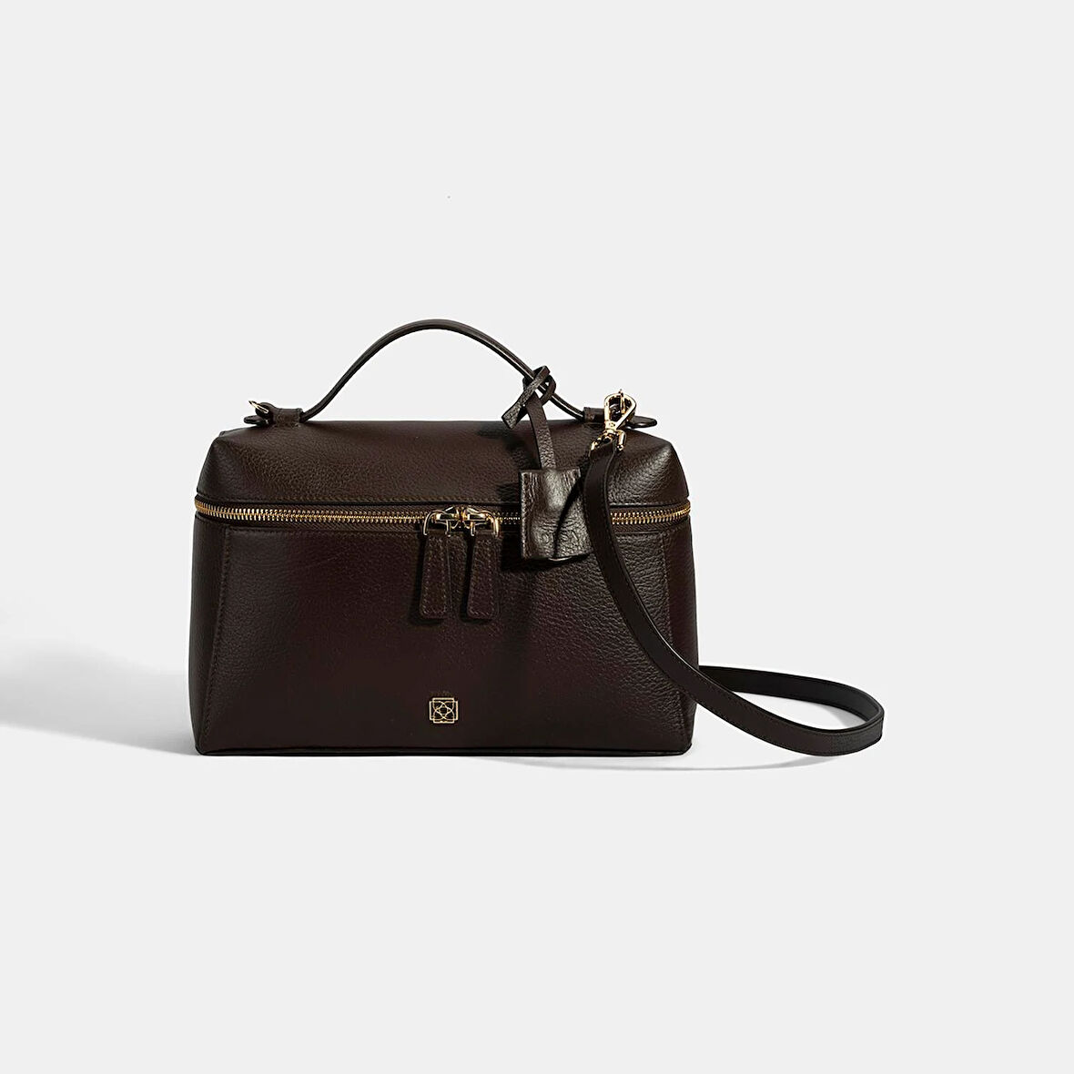 Kadın Kahve Omuz Askılı Deri El Çantası