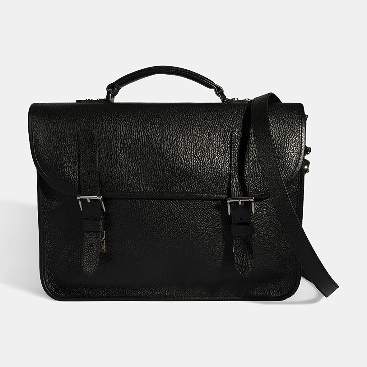 Erkek Siyah Deri Evrak Çantası