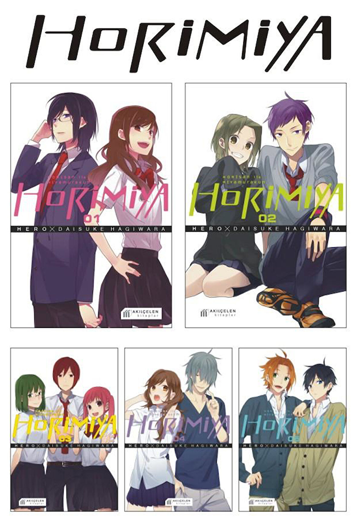 Horimiya Horisan İle Miyamurakun 1-2-3-4-5 Manga Seti - Hero