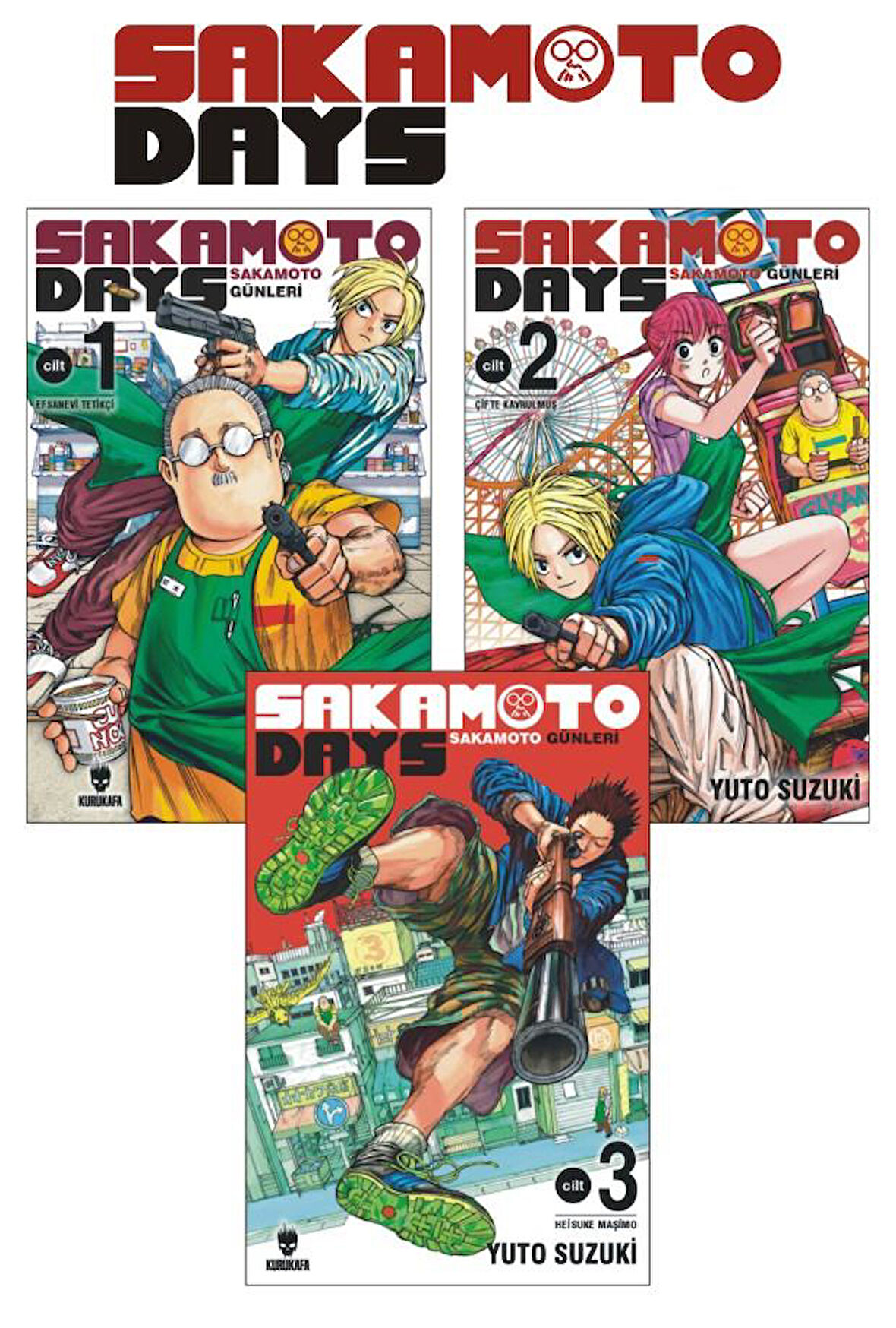 Sakamoto Days - Sakamoto Günleri 1-2-3 Manga Seti - Yuto Suzuki