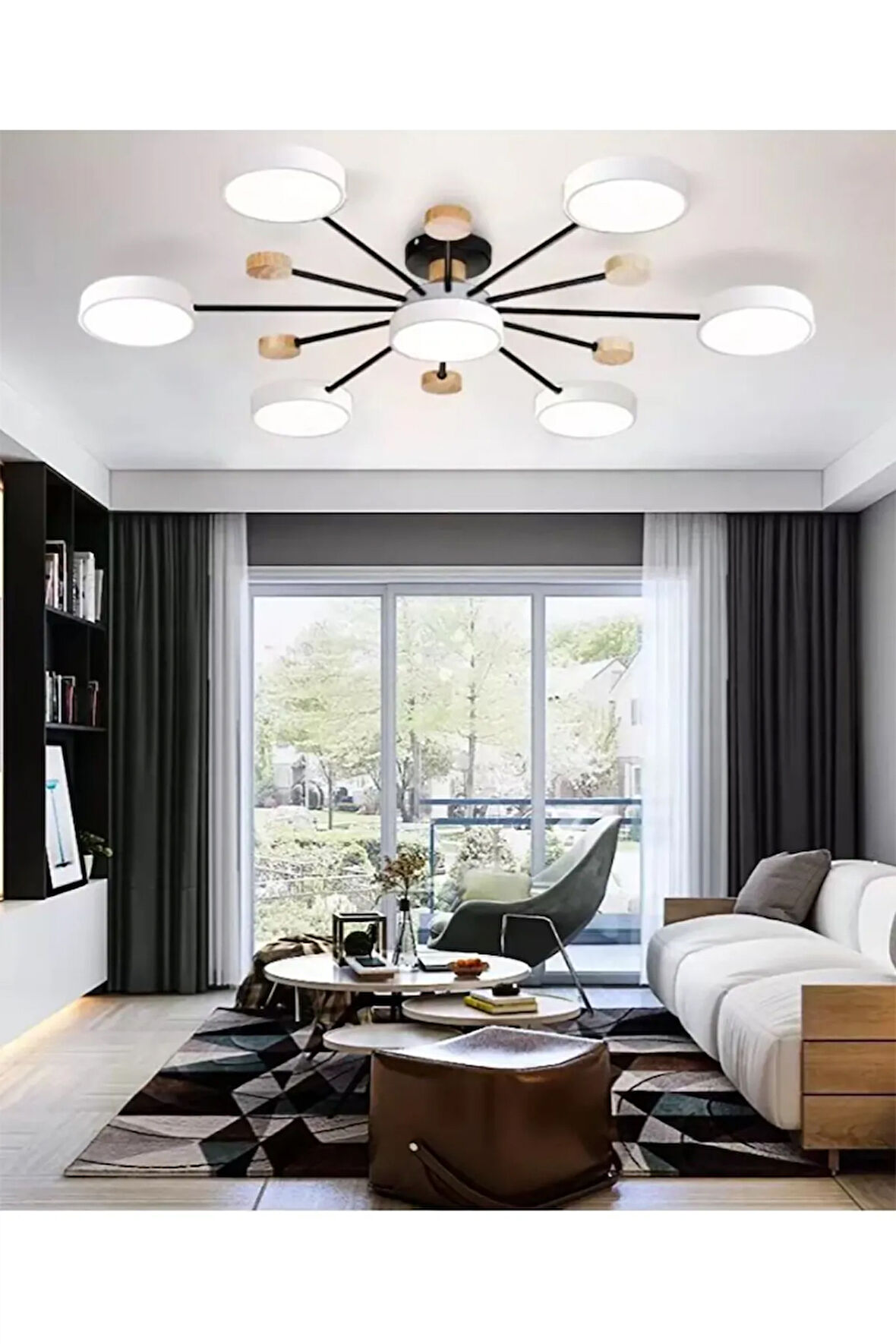 Fixture Ahşap Led Avize