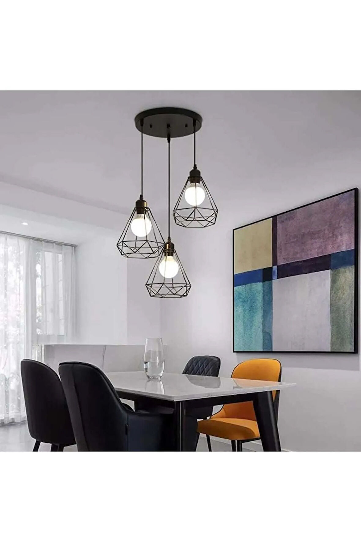 Modern Tel Kafes Avize