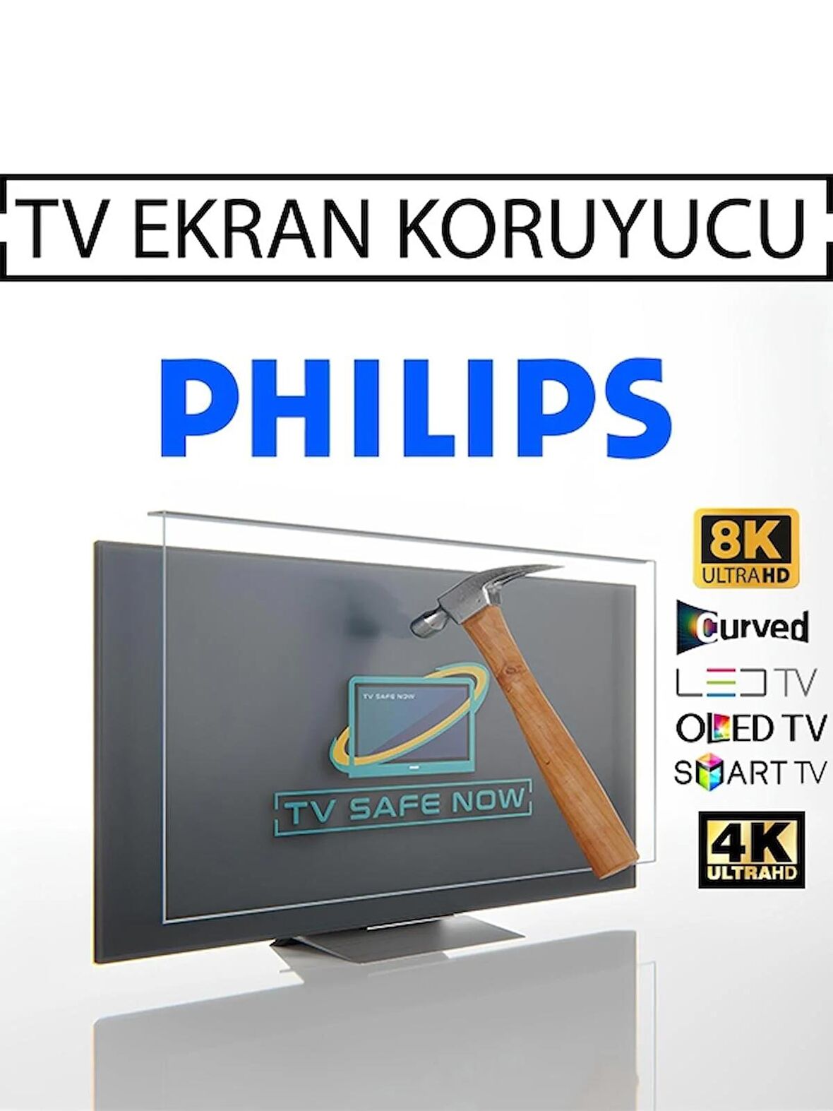 TVSAFENOW PHİLİPS 85'' Inç 216 Ekran Televizyonlar Için Uyumlu Tv Ekran Koruyucu