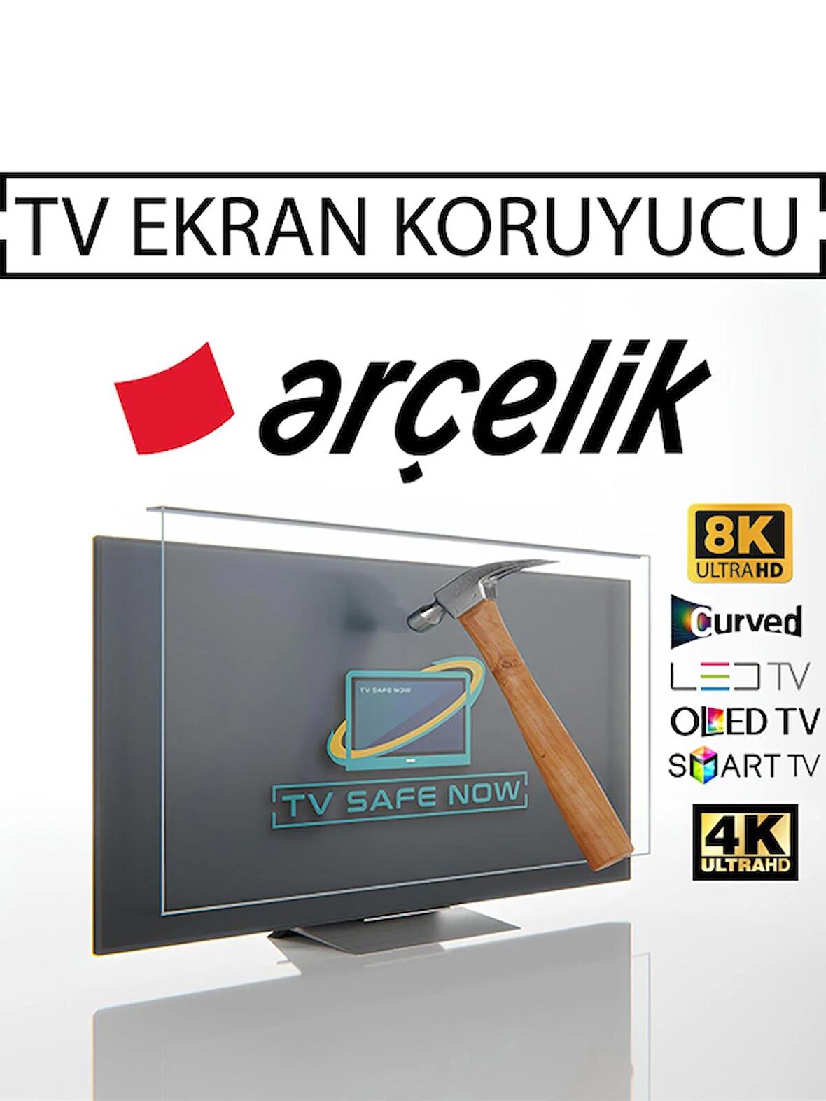 TVSAFENOW Arçelik 65'' Inç 165 Ekran Televizyonlar Için Uyumlu Tv Ekran Koruyucu