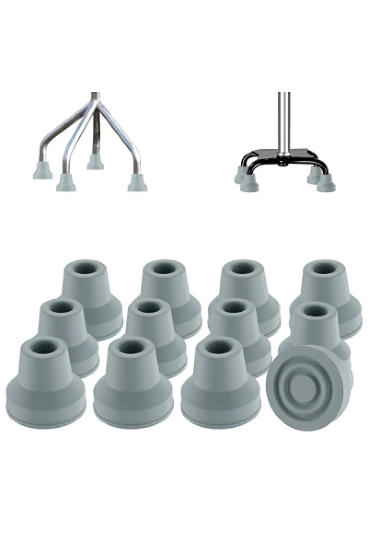 Kifidis Tripod Lastiği Üç Ayaklı Baston Lastiği 3 ADET