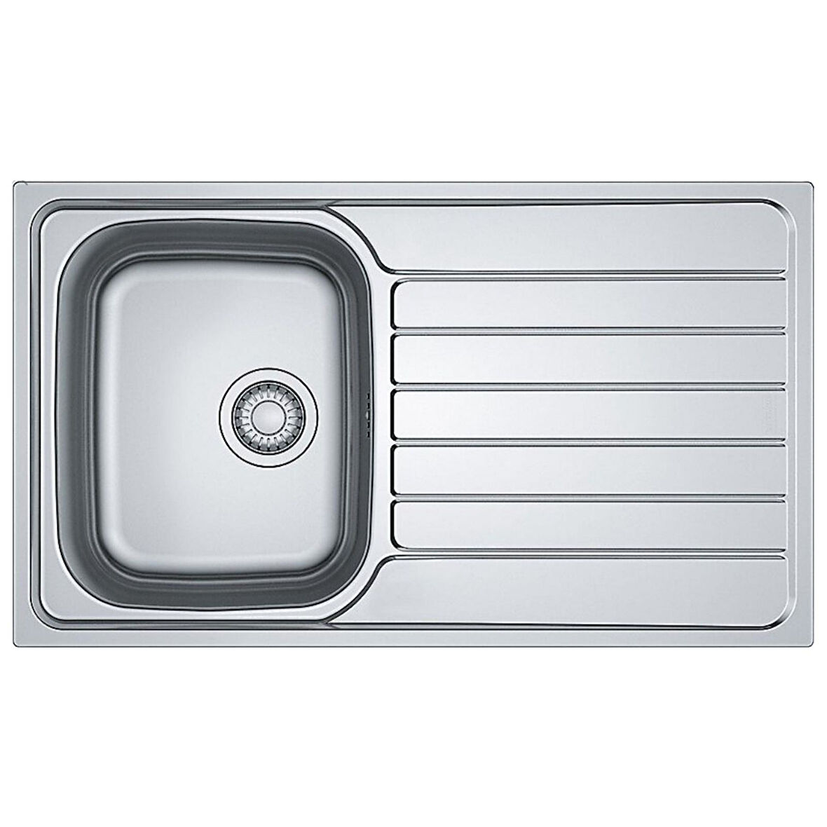 Franke Spark Skl 611 Tek Gözlü Sağ Damlalıklı Dekorlu Paslanmaz Çelik Mutfak Eviyesi