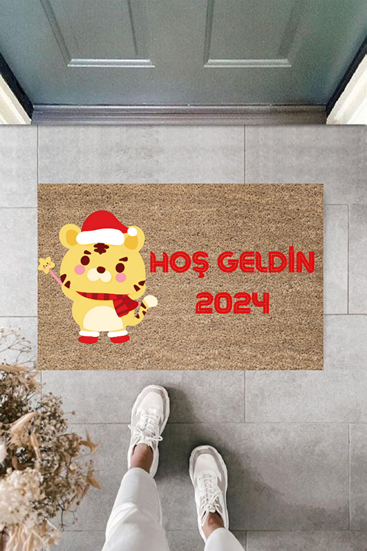 Kapı Önü Paspası Yeni Yıl Konsepti Dijital Baskı PY-175111115