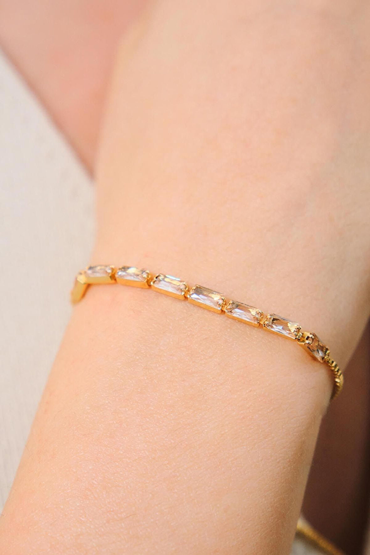 Altın Kaplama Baget Su yolu Ayarlanabilir Çelik Bileklik