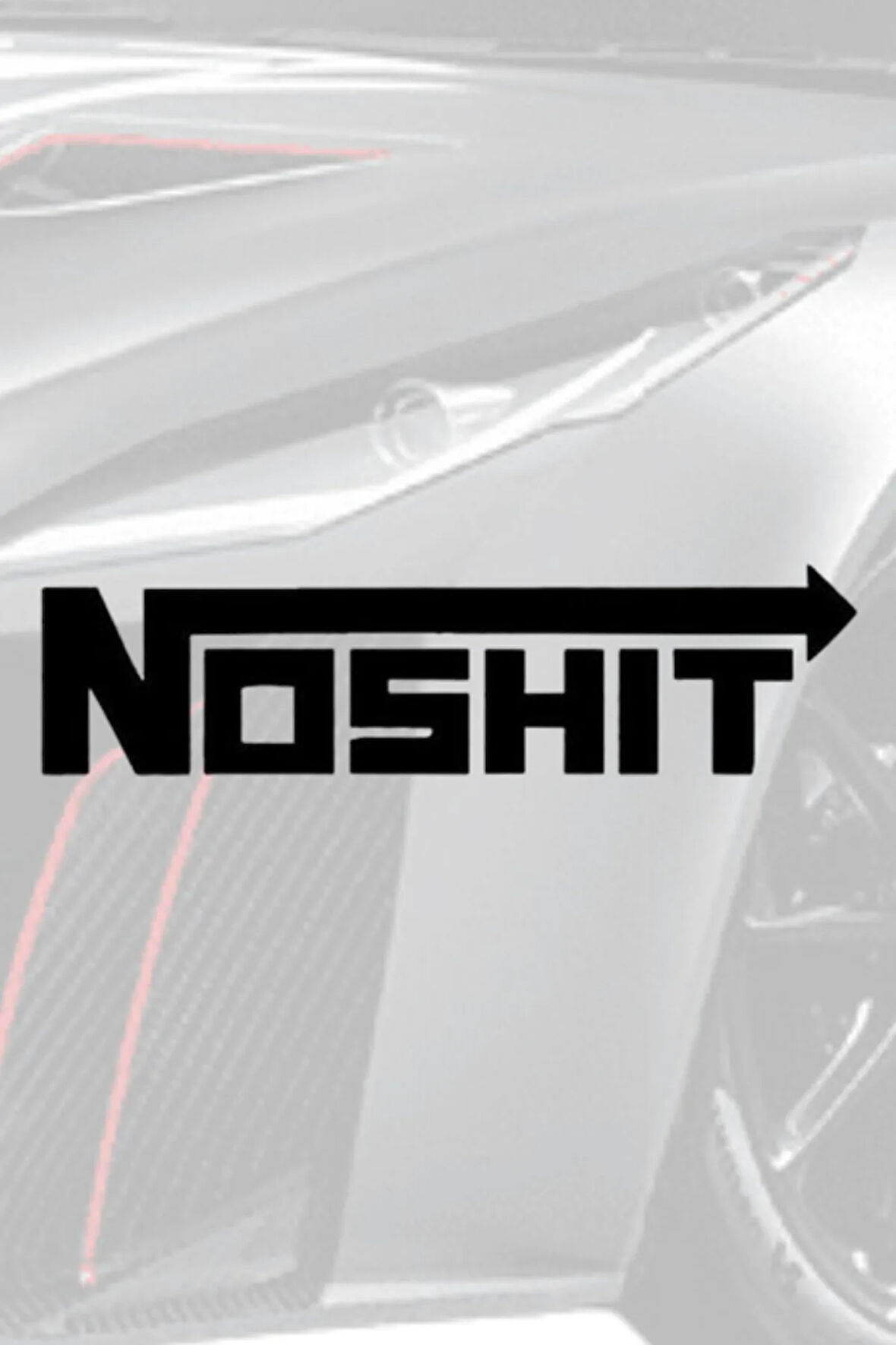 Noshit Vinil Kesim Araç Sticker Siyah 12X3