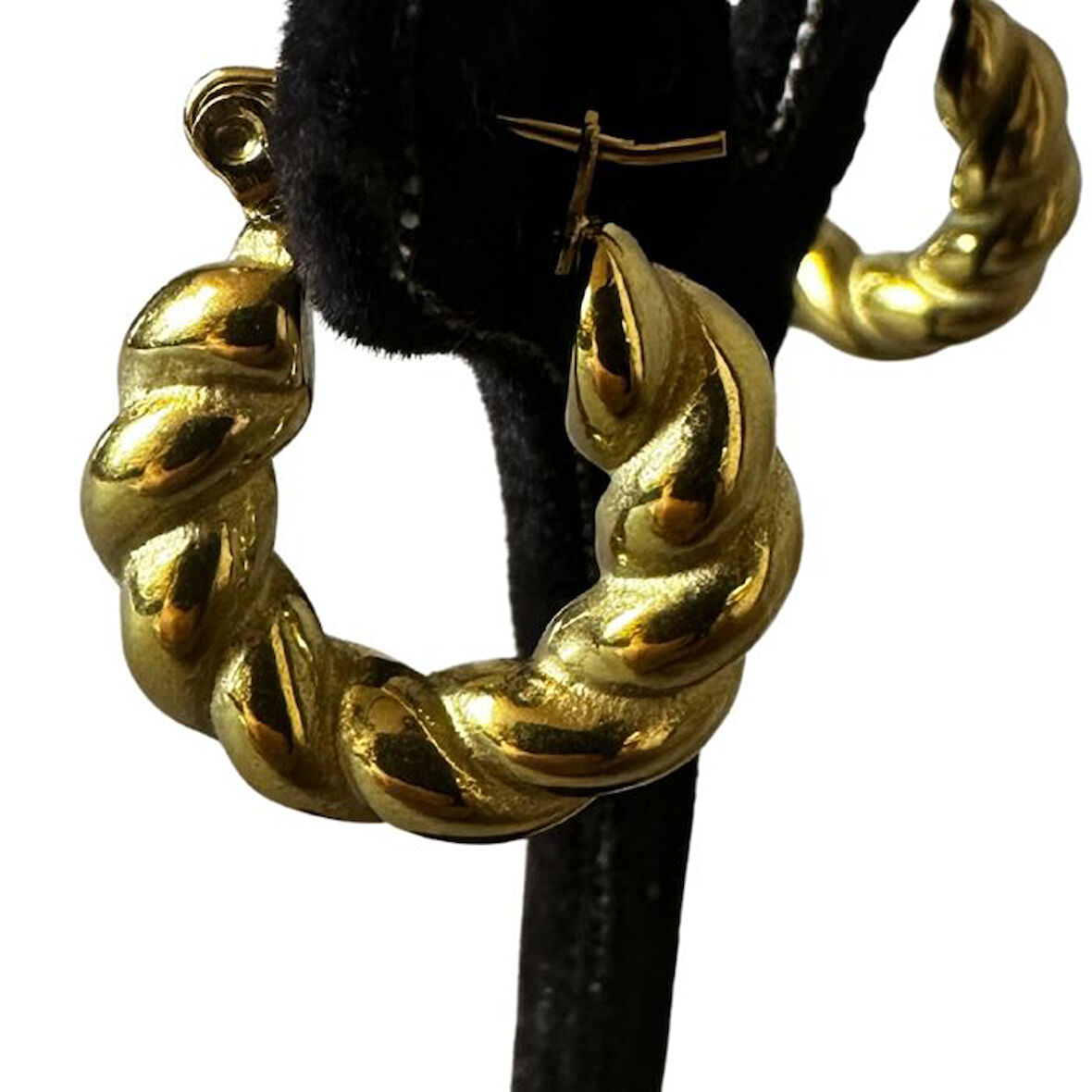 Uretti - İREM 3914 1591 İkili Birleşik Sarmal Çelik Halka Küpe