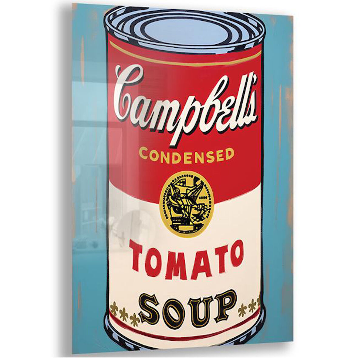 Sanatsal Cam Tablo - Pop Art - Dikey Motif 05-016