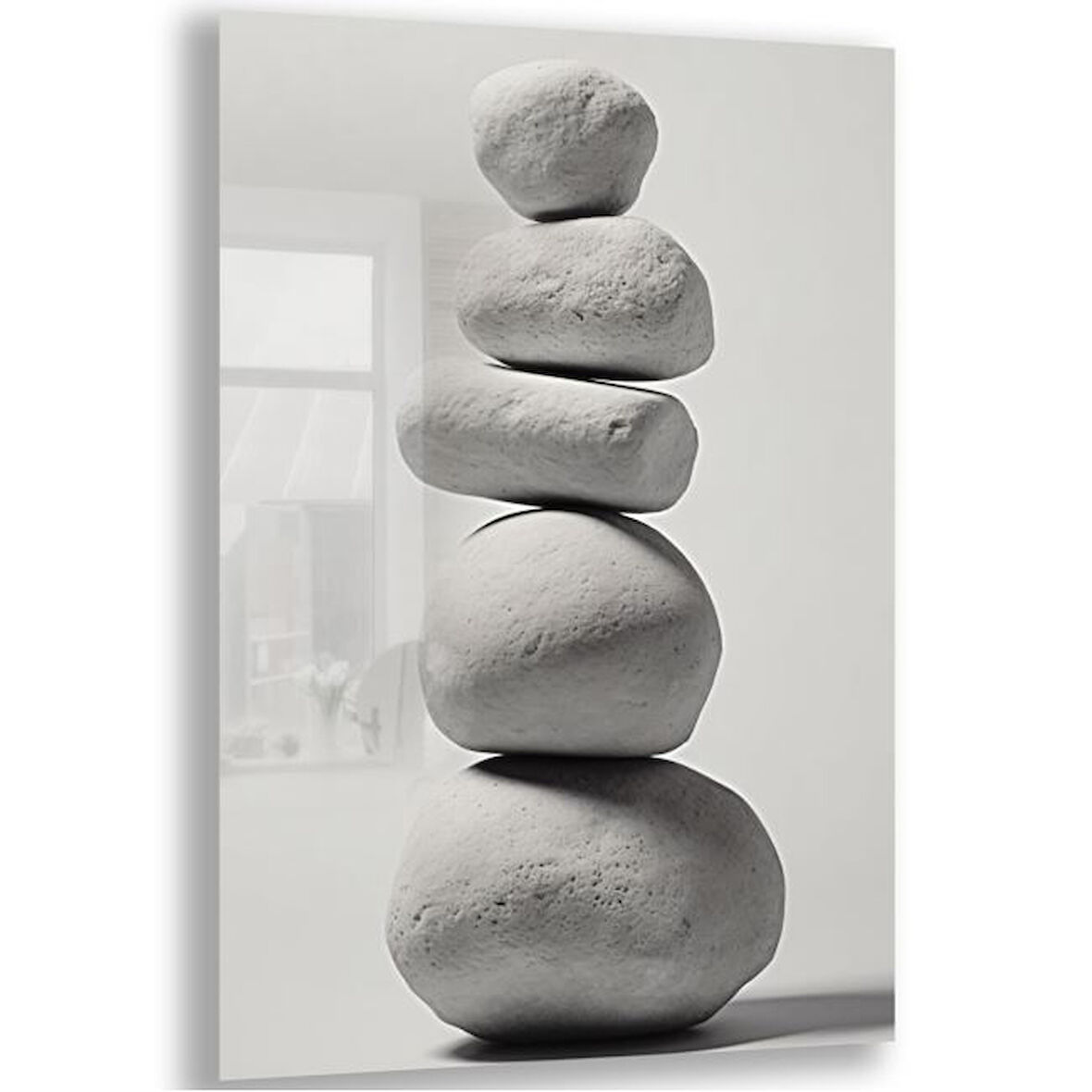 Sanatsal Cam Tablo - Minimalizm - Dikey Motif 07-013