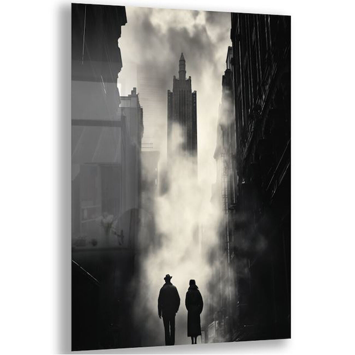 Sanatsal Cam Tablo - Sokak Fotoğrafçılığı - Dikey Motif 12-017