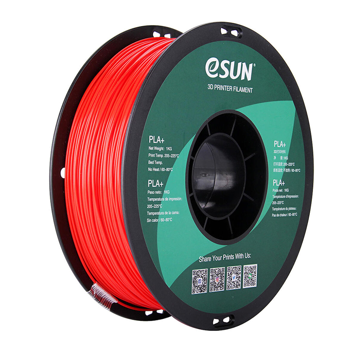 eSUN KIRMIZI Filament PLA + 1,75 mm 1 kg