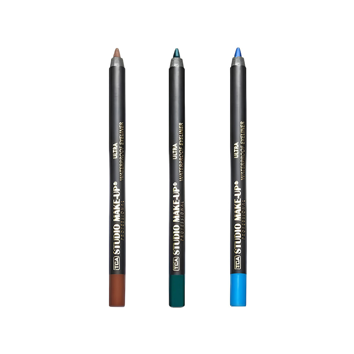 3'lü Renk Ultra Waterproof Suya Fayanıklı Eyeliner Göz Kalemi Seti