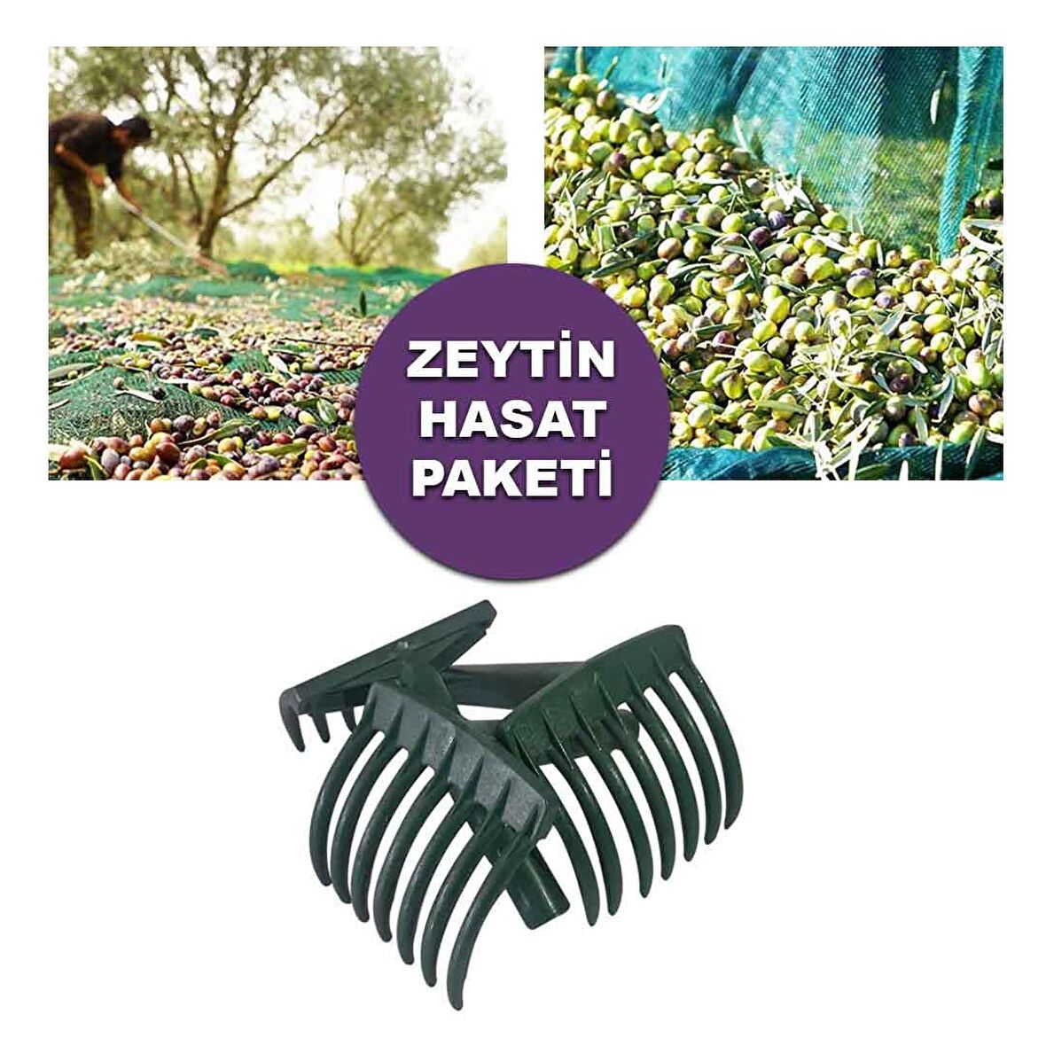 ZEYTİN HASAT PAKETİ 4X6 ZEYTİN SERGİSİ, 3 ADET ZEYTİN TIRMIĞI, ZEYTİN TOPLAMA EKİPMANLARI