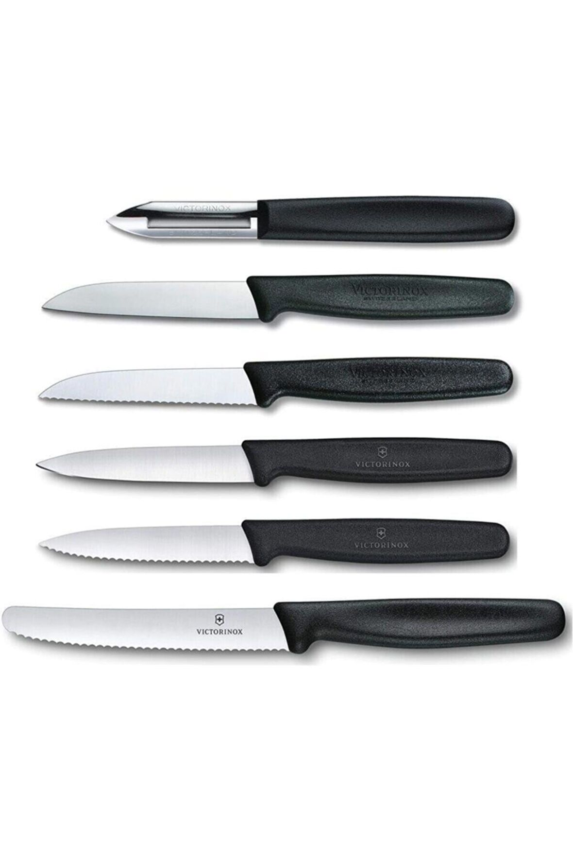 Victorinox 5.1113.6 Sebze Bıçağı Seti 6'lı Siyah 