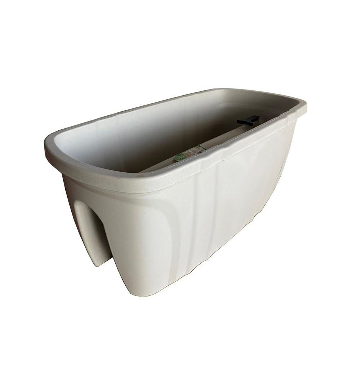 Omnipazar SY-5710 Opal Balkon Küpeşte Saksı No 1  Kirli Beyaz (113)