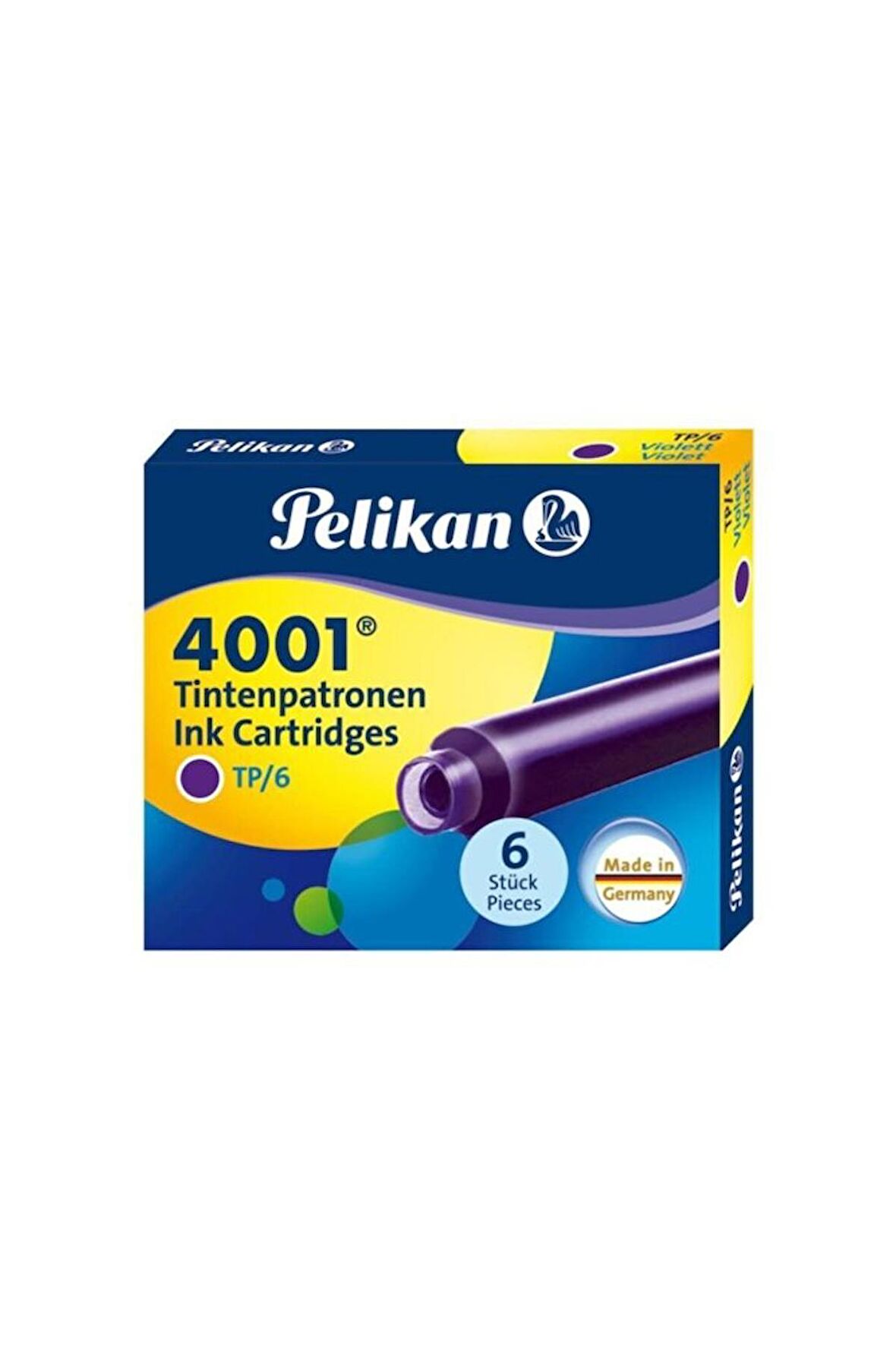 Dolma Kalem Kartuşu Küçük Violet Mor 4001 (6 Lı Paket)