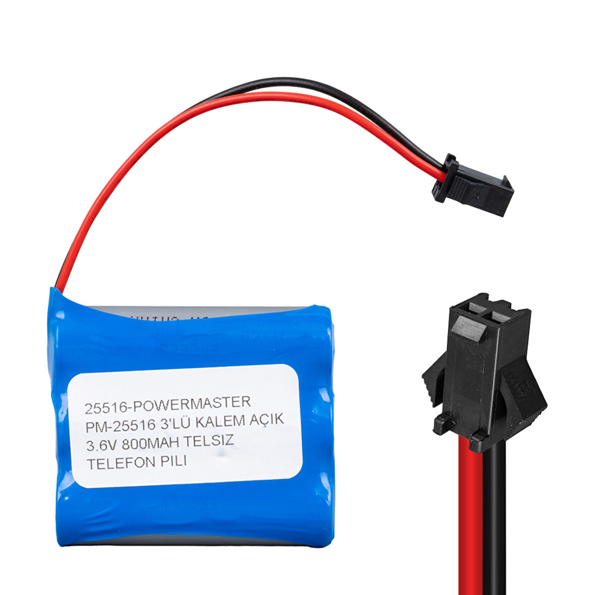 3LÜ KALEM AÇIK 3.6 VOLT 800 MAH TELSİZ TELEFON PİLİ (4825)