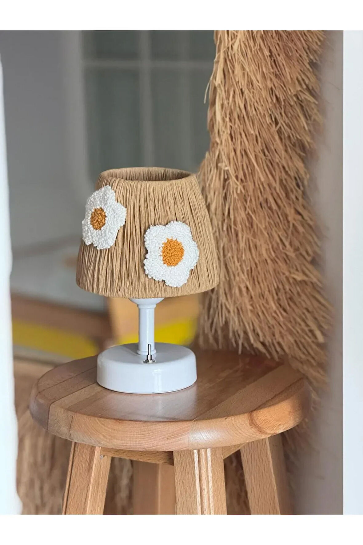 Papatya Punch Vizon Kablosuz Masa Lambası - Alt Beyaz