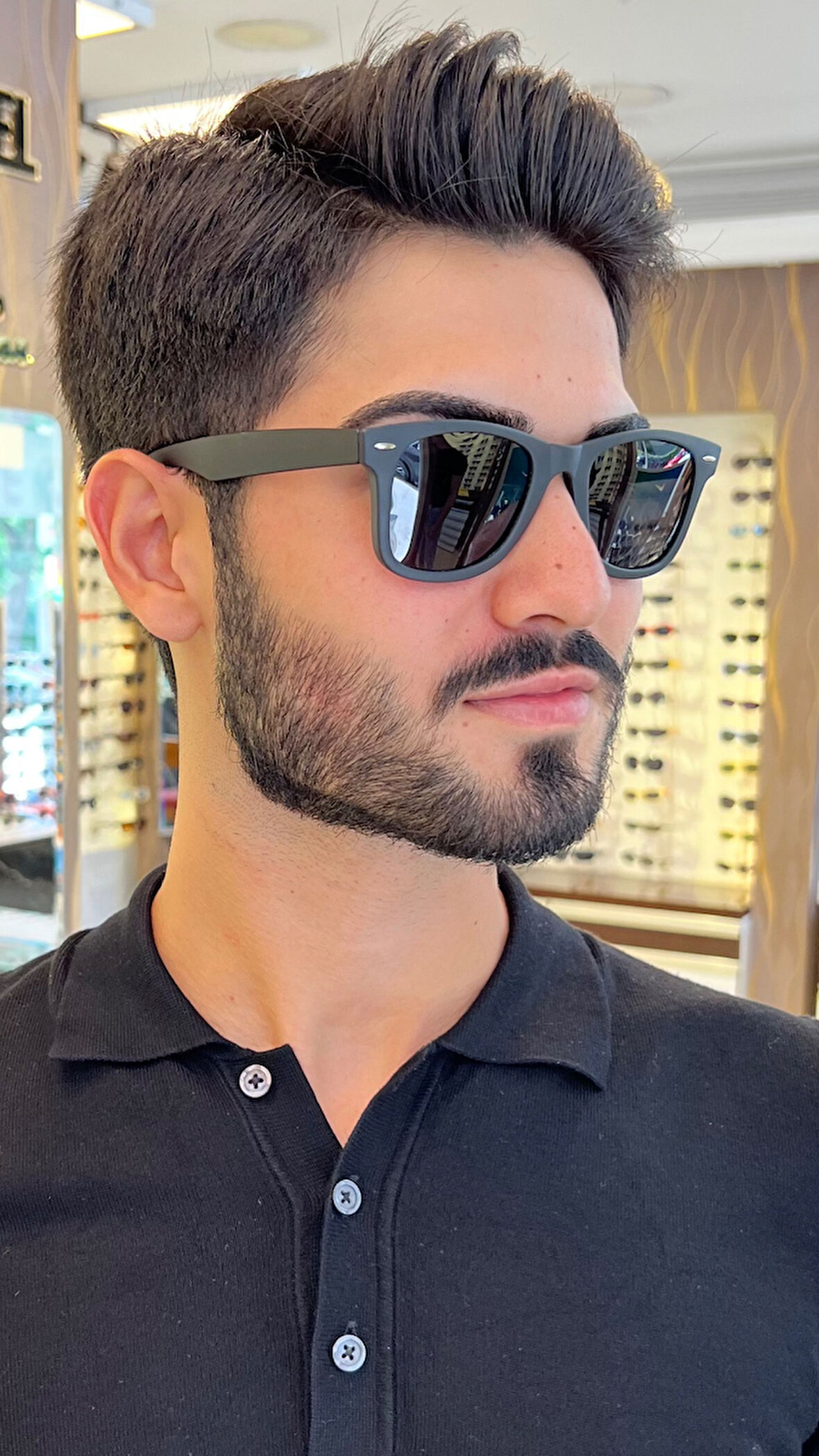 101 C3 Black/Black Olivier Philippe Polarize Güneş Gözlüğü