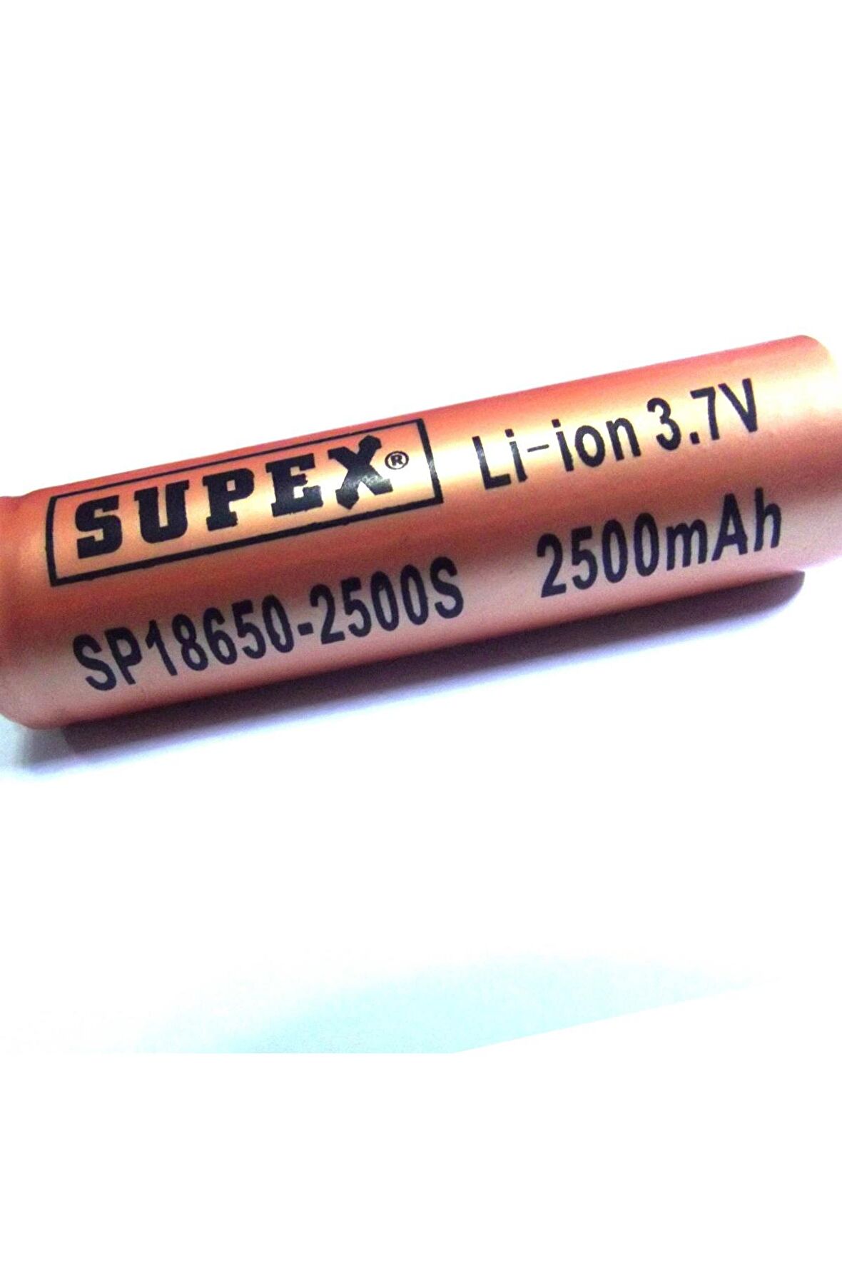 Supex 16340-800S 3.7V 800MA Şarjlı Li-on Pil Uçlu Kafa Pil