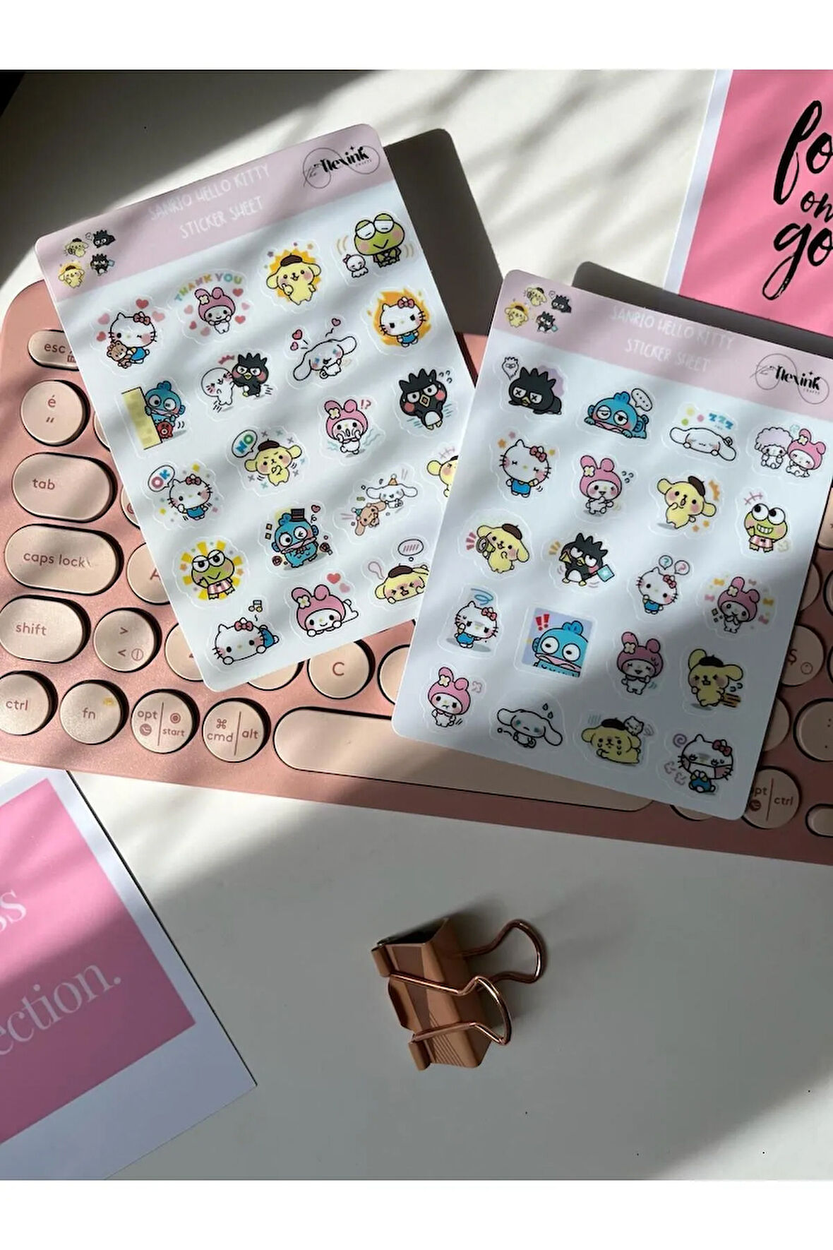 Sanrio Hello Kitty Sticker Seti Scrapbook Ajanda Journal Bullet Planner Telefon