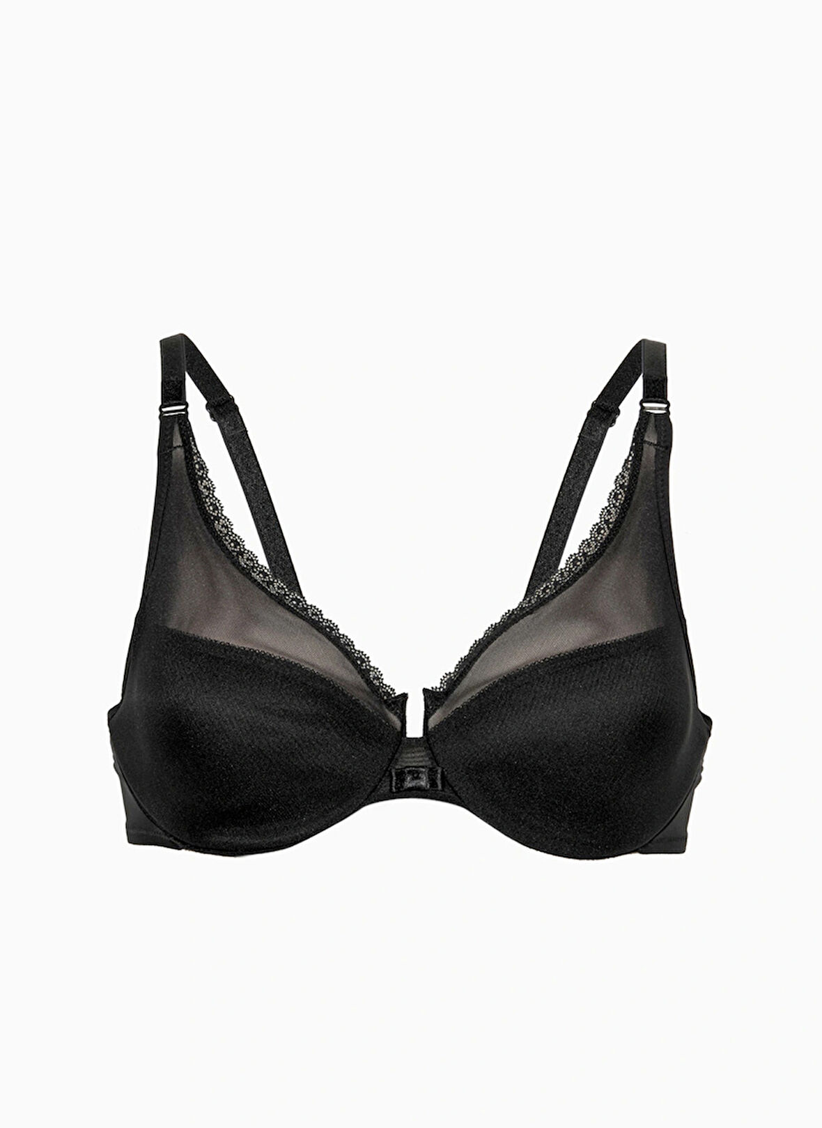 Wondergen Siyah Balenli Sütyen WG-2001