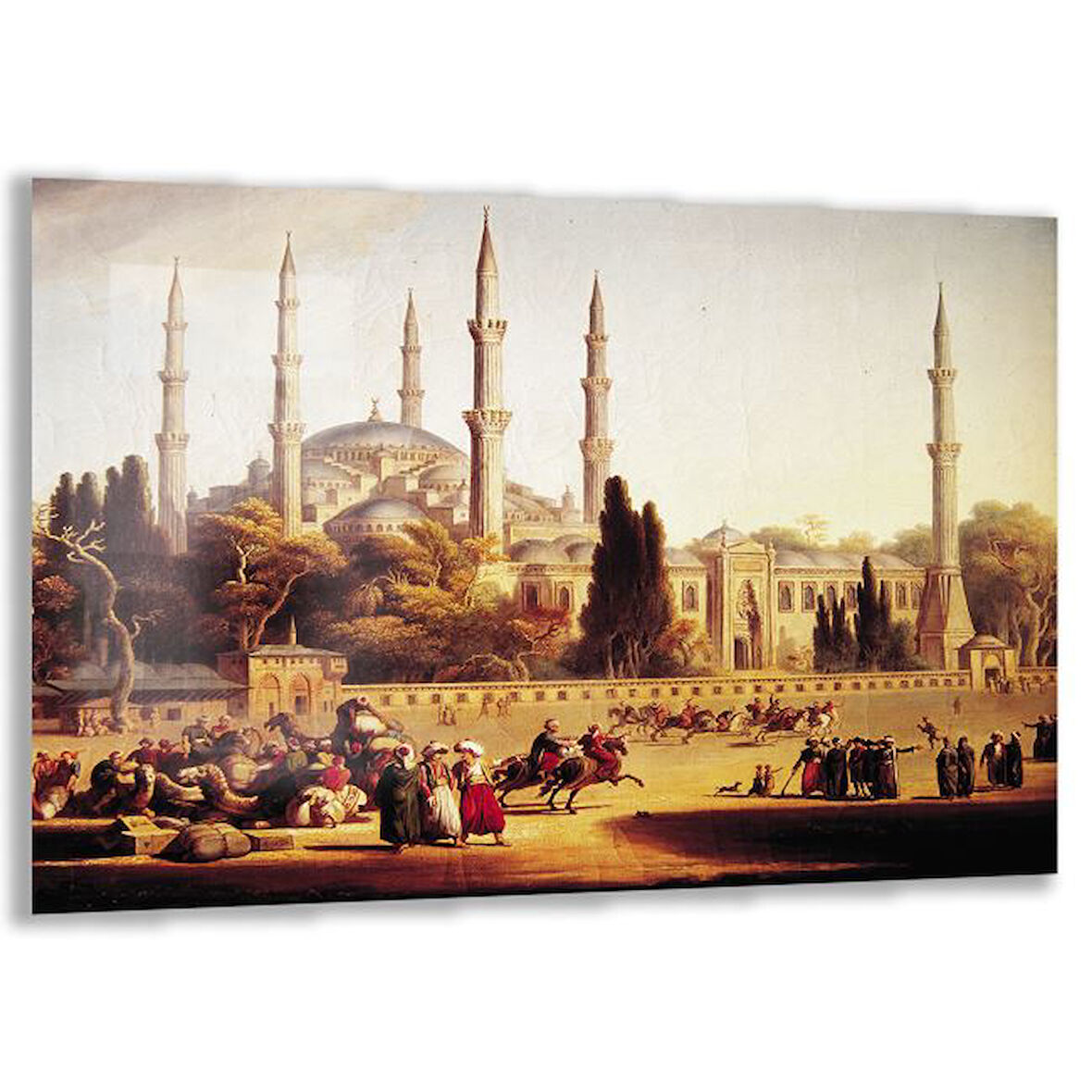 Klasik  Osmanlı Cam Tablo - Dikey Motif 02-010