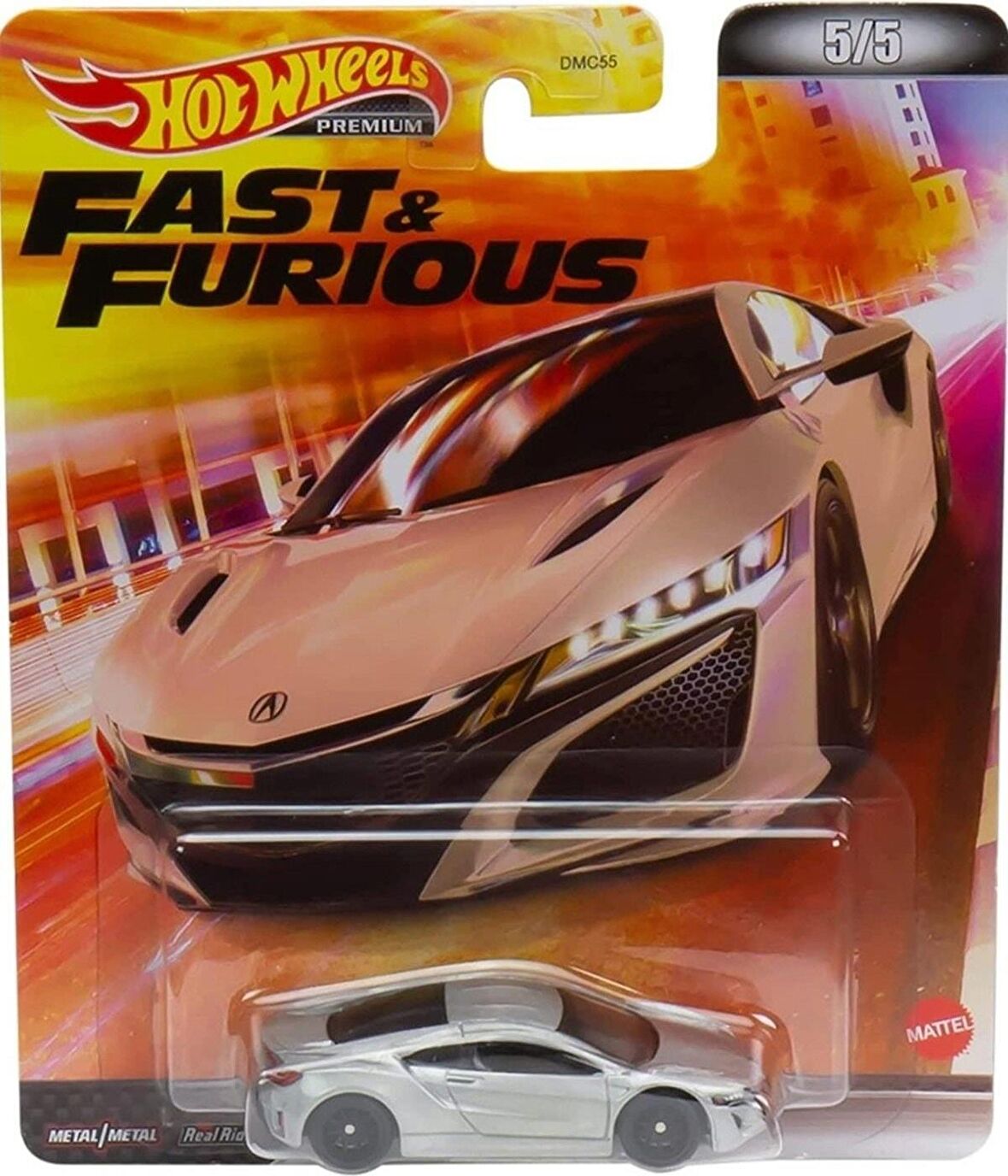 Hot Wheels Premium Fast&furious '17 Acura Nsx DMC55