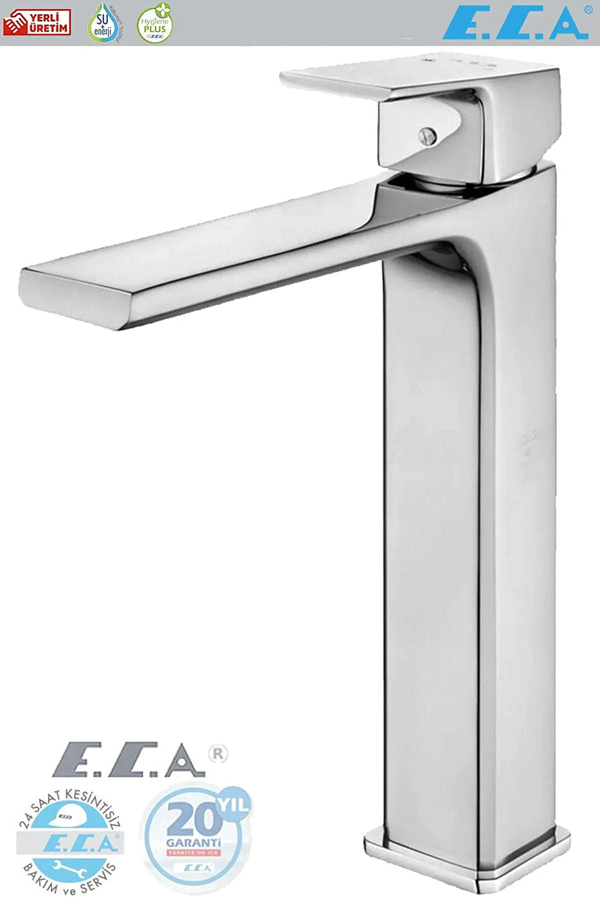 E.c.a Tiera Banyo Lavabo Bataryası Yüksek Tip Lavabo Bataryası 102188002