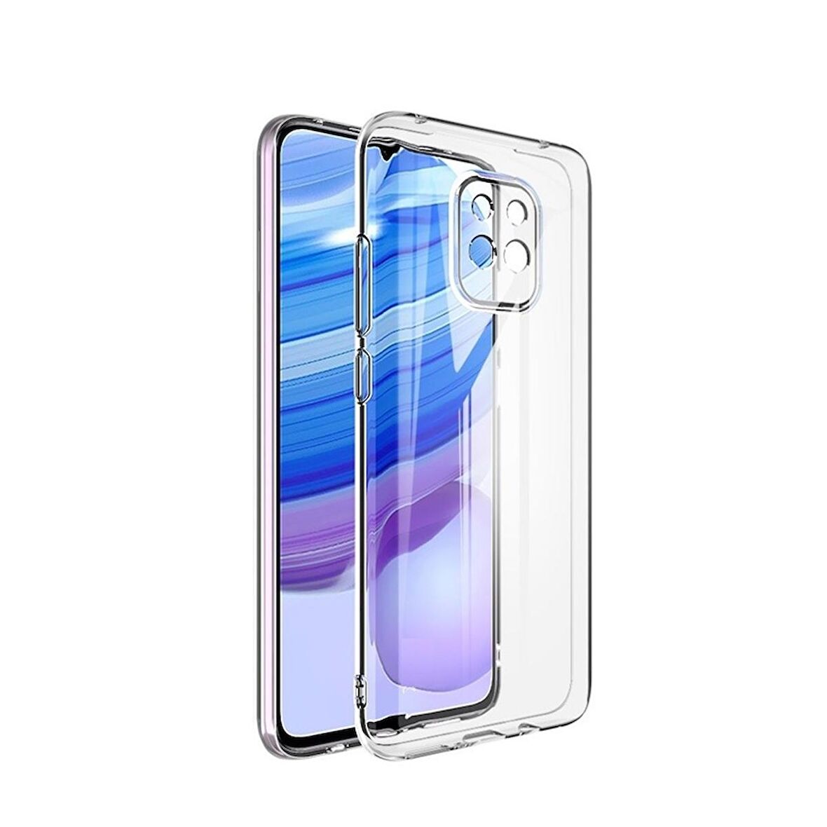 Gpack Xiaomi Redmi Note 9 Pro Kılıf Kamera Korumalı Şeffaf Silikon
